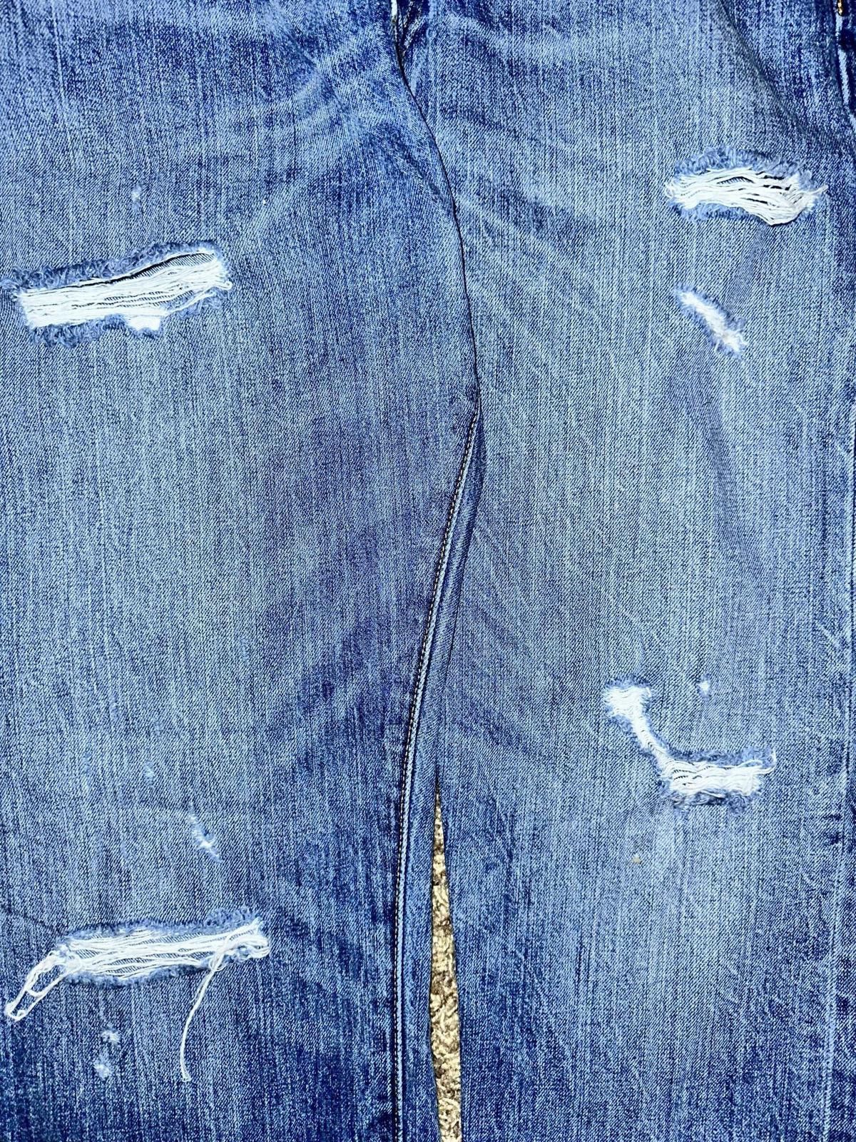 Levi's Levi's 501 Blue Original Straight Fit Ripped Jeans Size US 36 / EU 52 - 2 Thumbnail