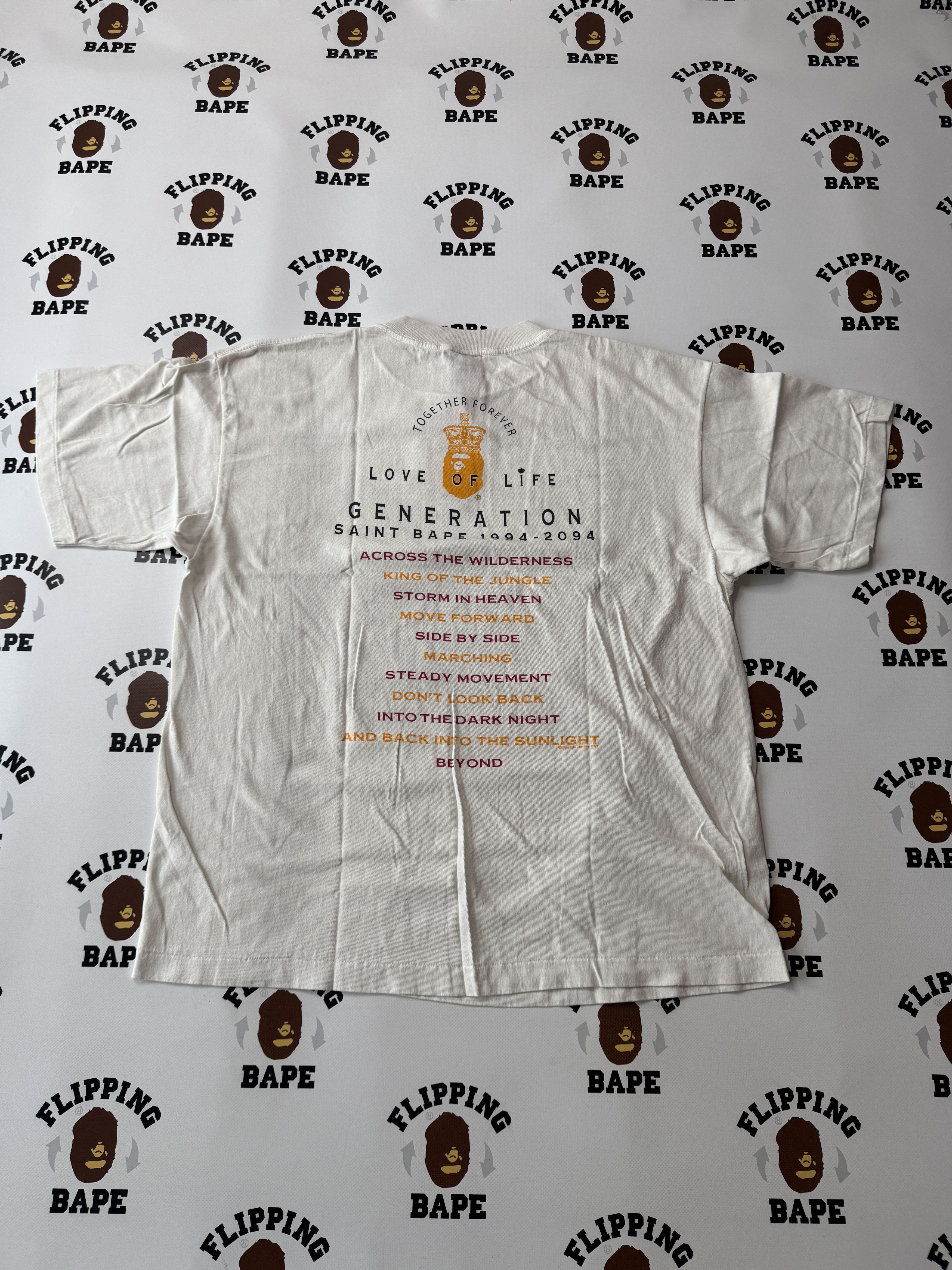 Bape × Saint Michael BAPE X SAINT MXXXXXX GENERATION TEE Size US L / EU 52-54 / 3 - 2 Thumbnail