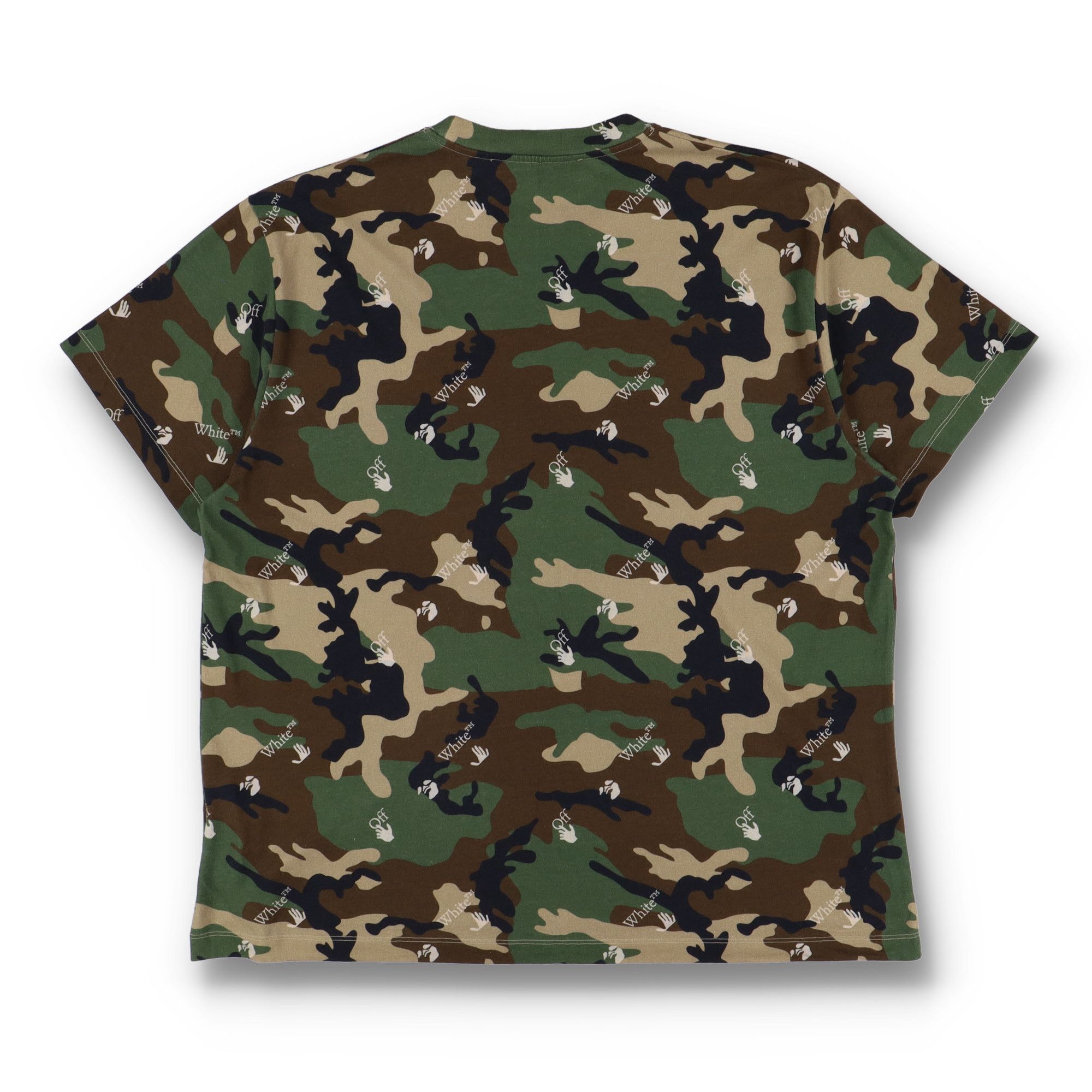 Off-White Camo All Over Logo Oversized T-Shirt Size US M / EU 48-50 / 2 - 8 Thumbnail