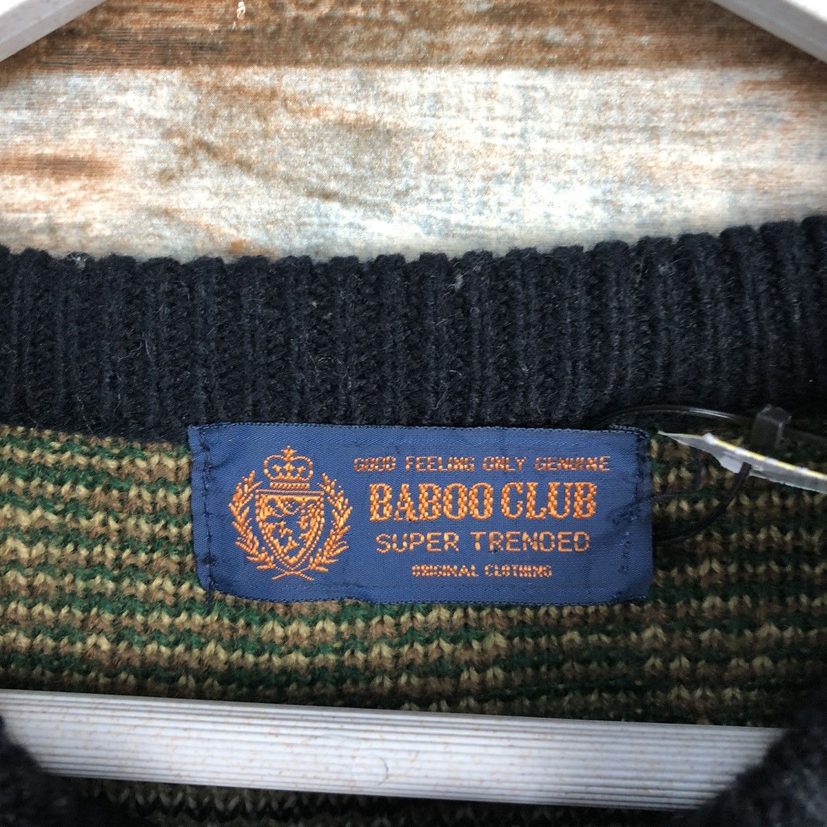 Homespun Knitwear Bamboo Club Green Knitwear vintage #A1689 Size US M / EU 48-50 / 2 - 9 Thumbnail