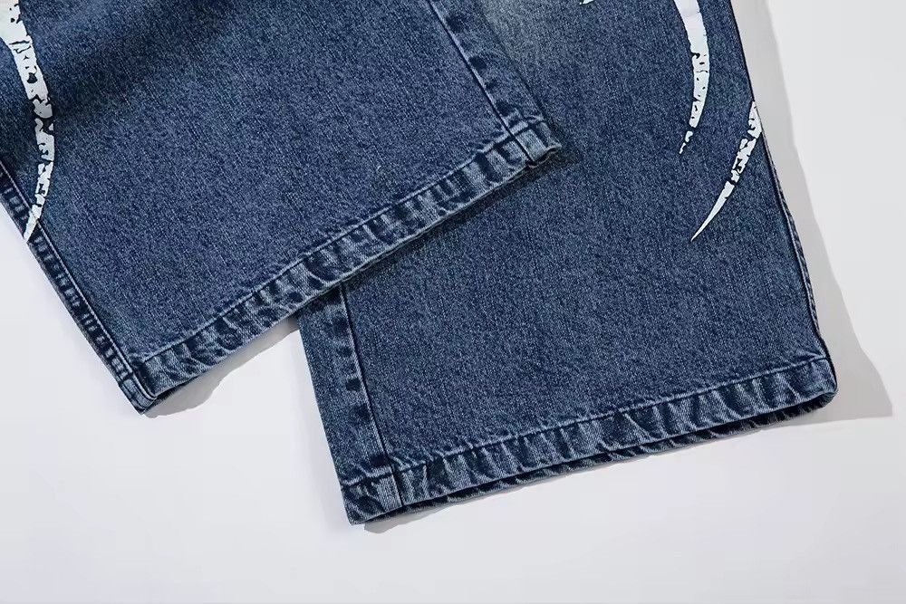 Jean × Other Streetwear Design Baggy Wide Leg Jeans Pants Size US 31 - 10 Thumbnail