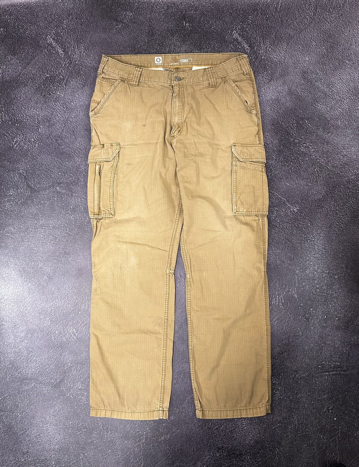 Carhartt Vintage Carhartt Cargo Carpenter USA Faded Work Y2K Pants Size US 38 / EU 54 - 2 Thumbnail