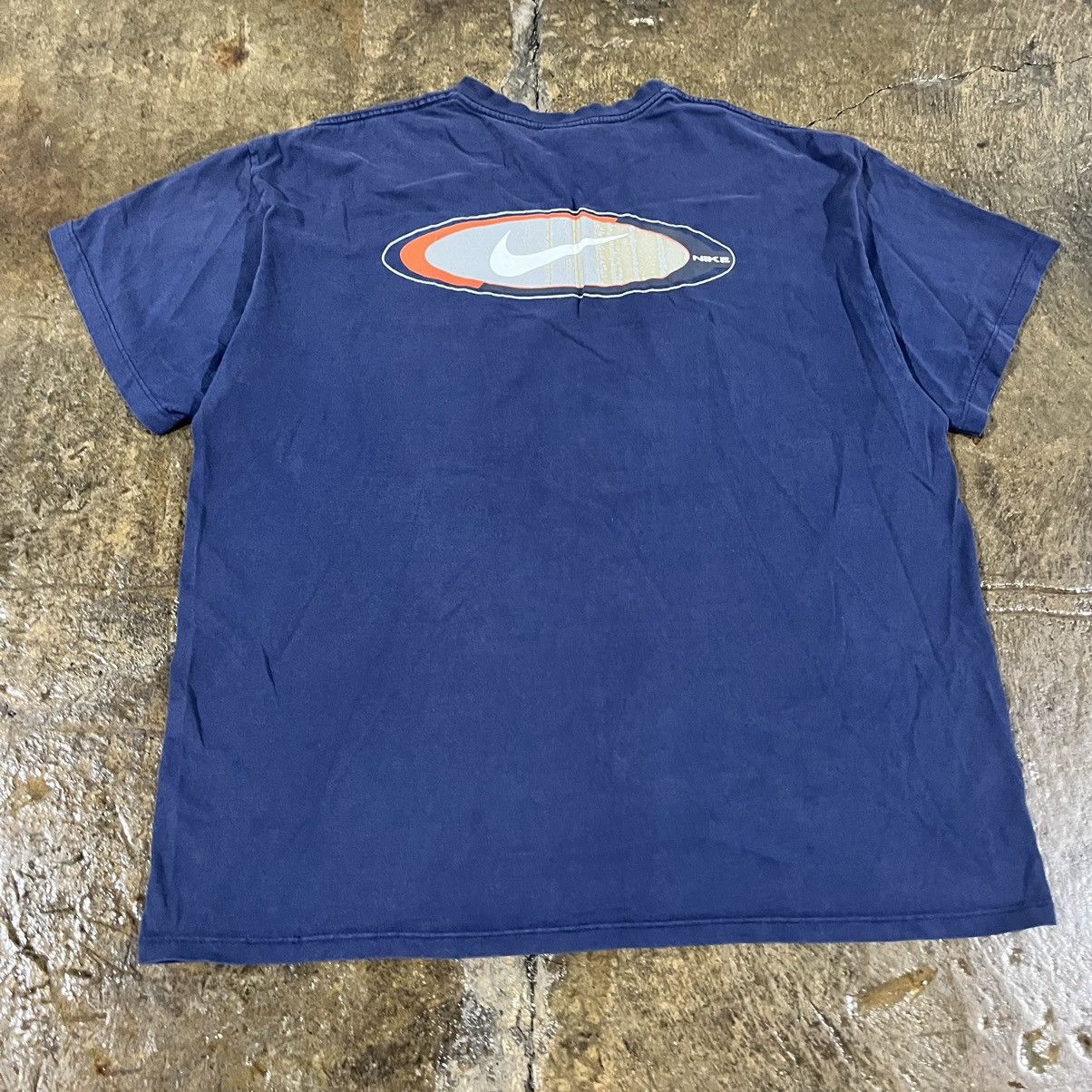 Nike × Vintage Crazy Vintage Y2K Nike Swoosh Logo Skater Style Tee Shirt Size US XL / EU 56 / 4 - 7 Thumbnail