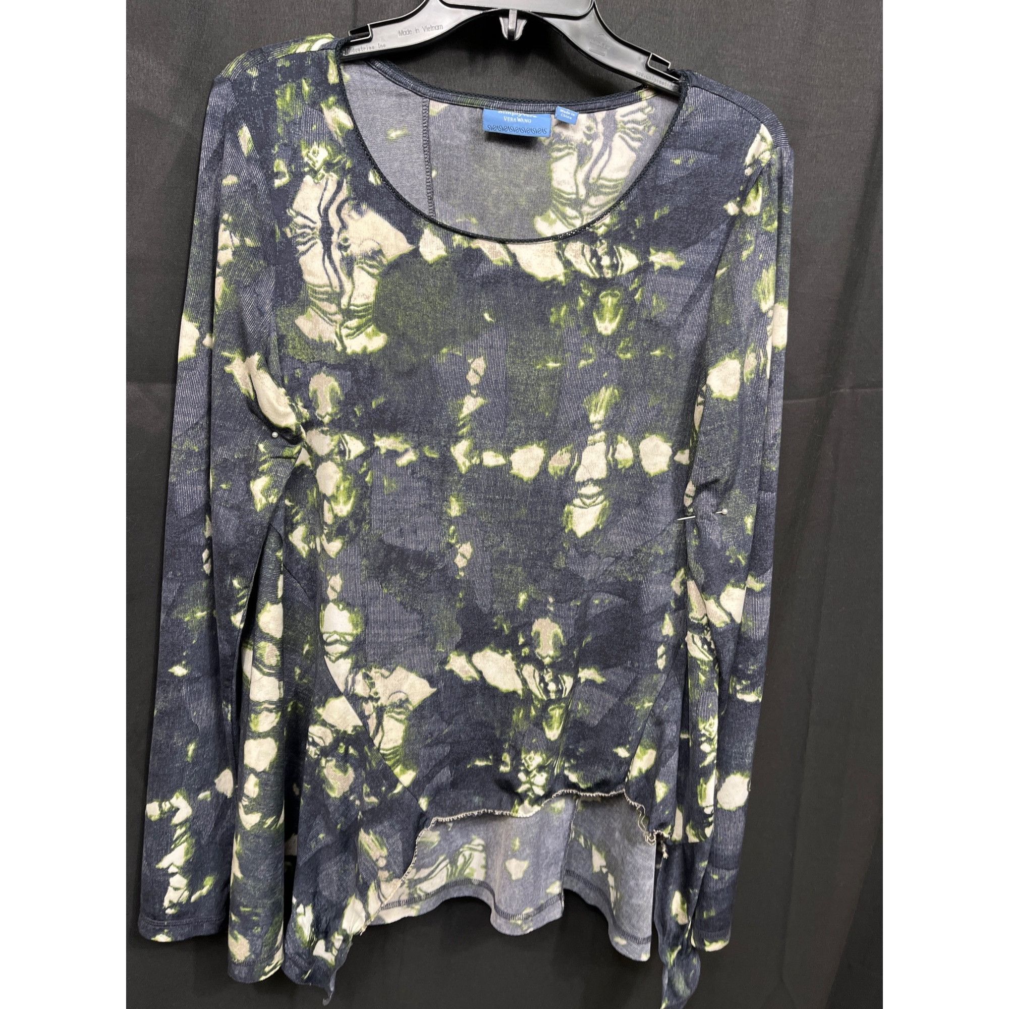Other SimplyVera Vera Wang Womens Tie Dye Asymmetric Hem Long Slee Size L / US 10 / IT 46 - 1 Thumbnail