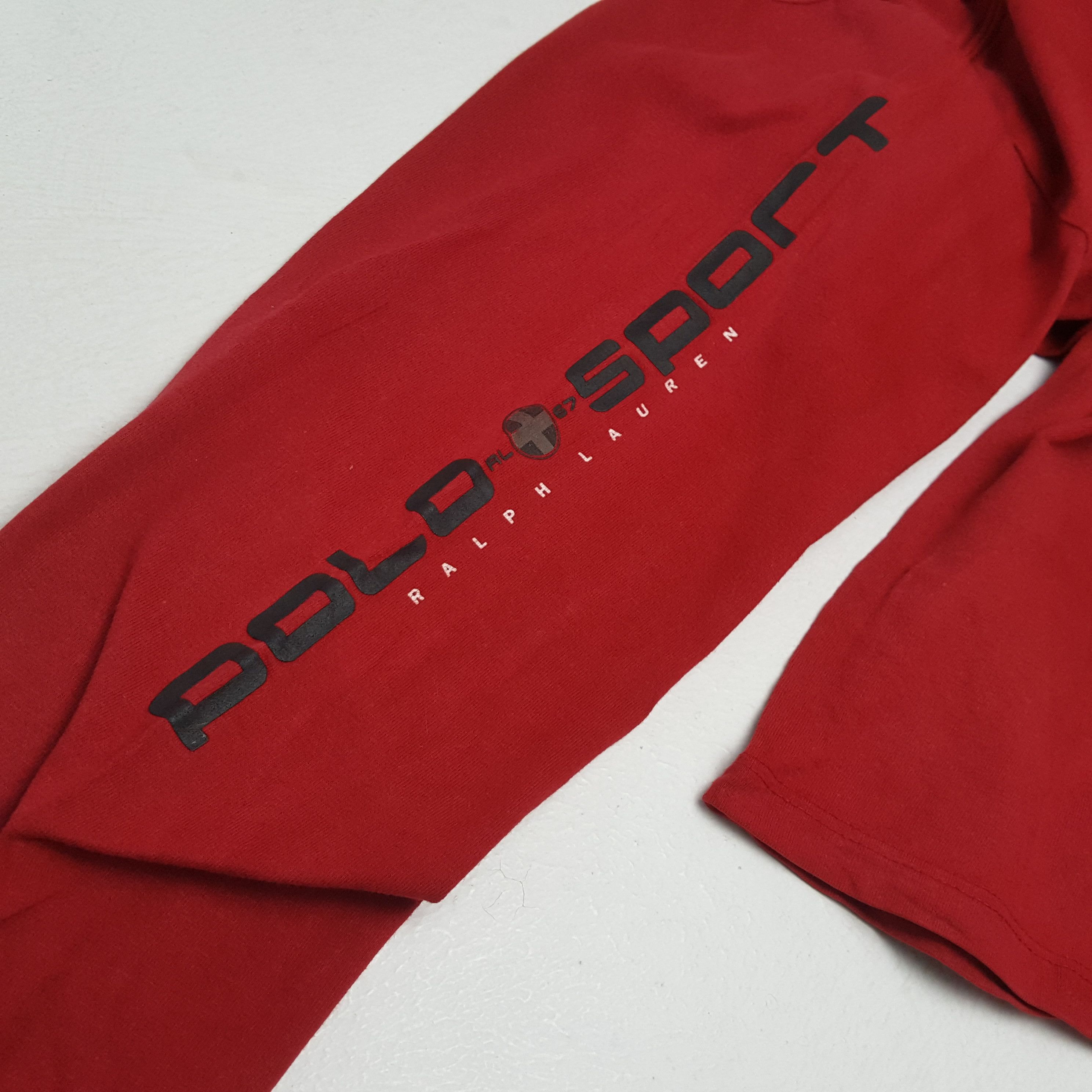 Polo Ralph Lauren × Vintage POLO SPORT RALPH LAUREN Spellout Design Long Sleeve Tshirt Size US L / EU 52-54 / 3 - 7 Thumbnail