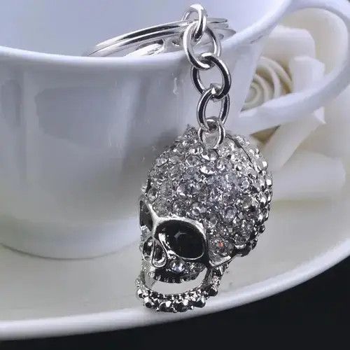 Other C.Zircon Inlaid Skull Head Keychain Size ONE SIZE - 4 Thumbnail