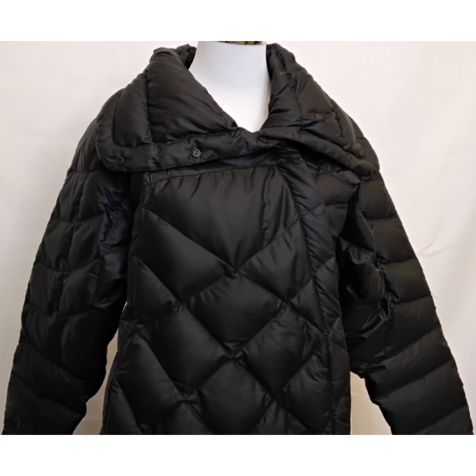 nau Nau Down Parka Coat Women's M Long Black Lightweight Size M / US 6-8 / IT 42-44 - 3 Thumbnail