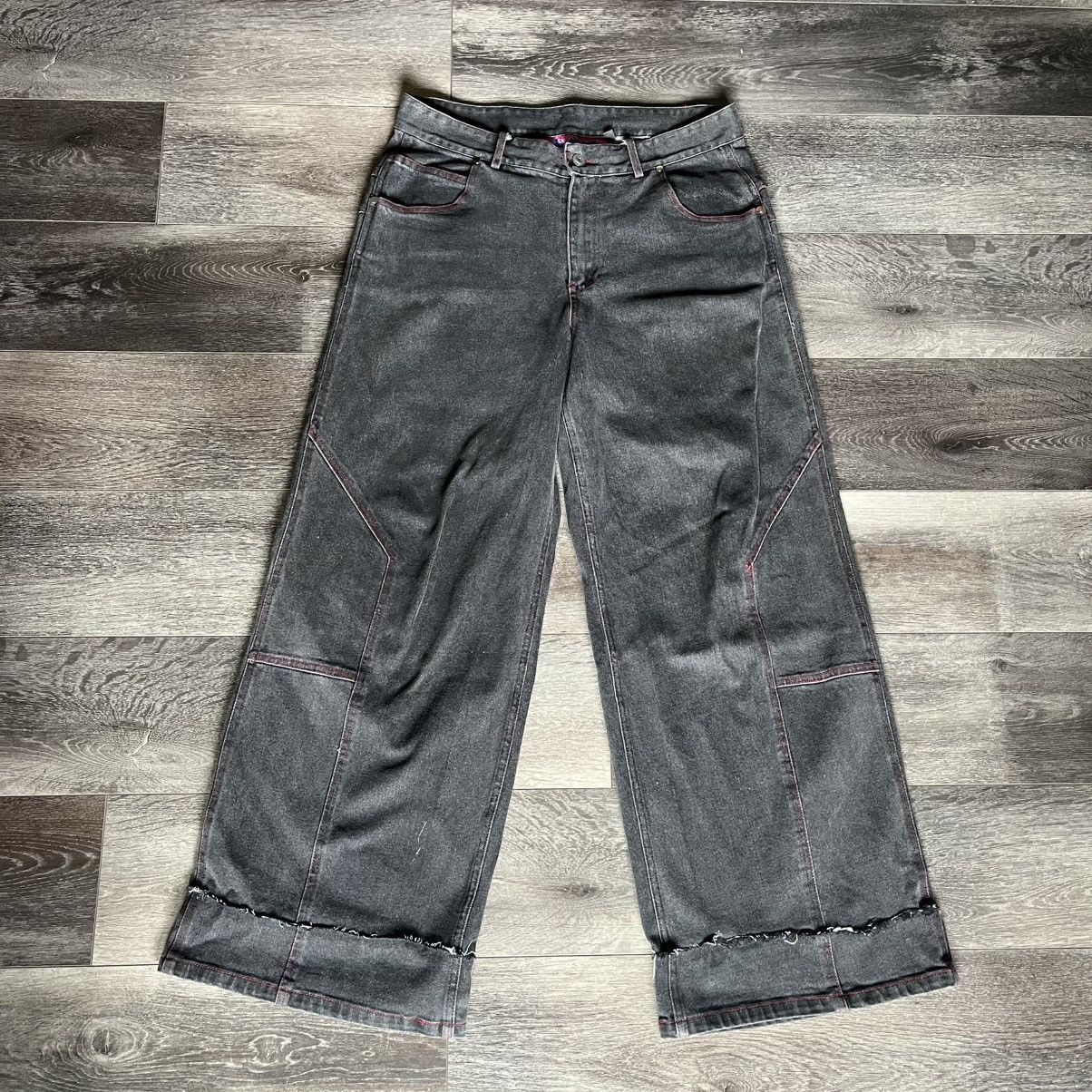 Haunted Starbucks Haunted Starbucks Fuck You Baggy Denim Jeans Red Size Small Size US 33 - 2 Thumbnail