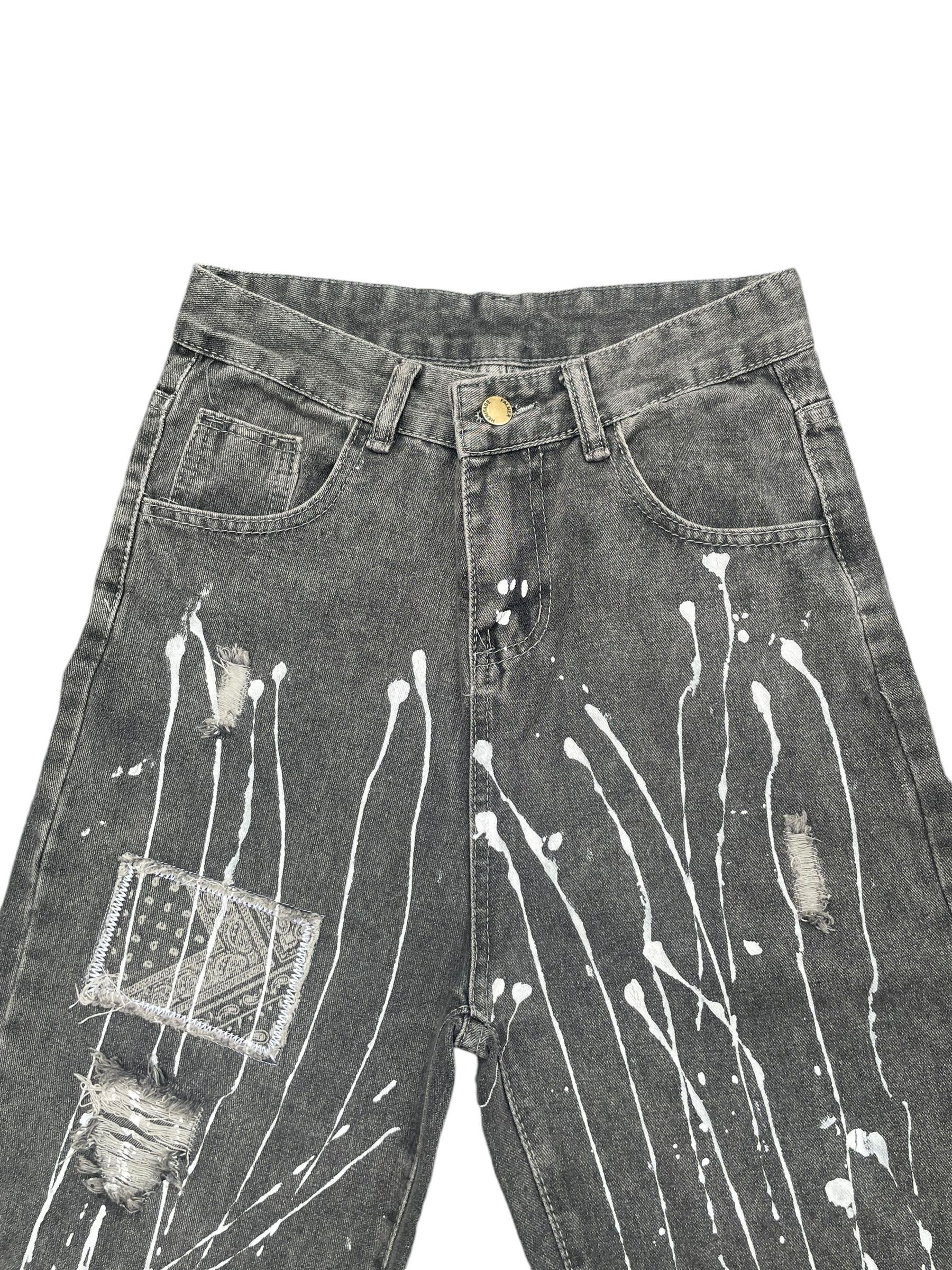 Japanese Brand Heritage Flayer Custom Distresed Denim Size US 28 / EU 44 - 3 Thumbnail