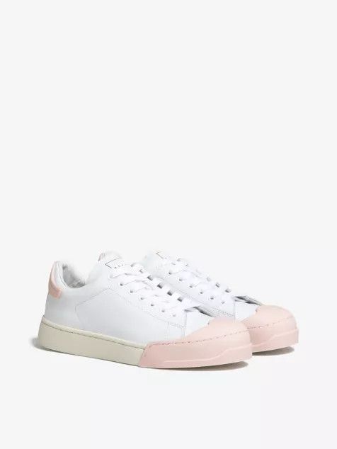 Marni o1w1db10125 Dada Bumper Leather Sneakers in White/Pink Size US 8 / IT 38 - 2 Thumbnail