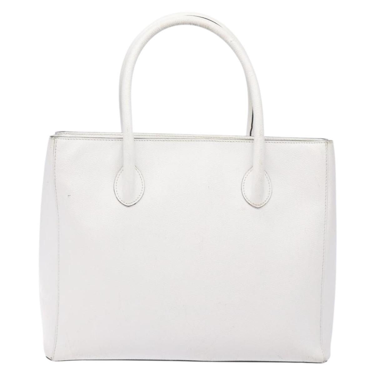 Celine CELINE Hand Bag Leather White Gold Size ONE SIZE - 2 Thumbnail