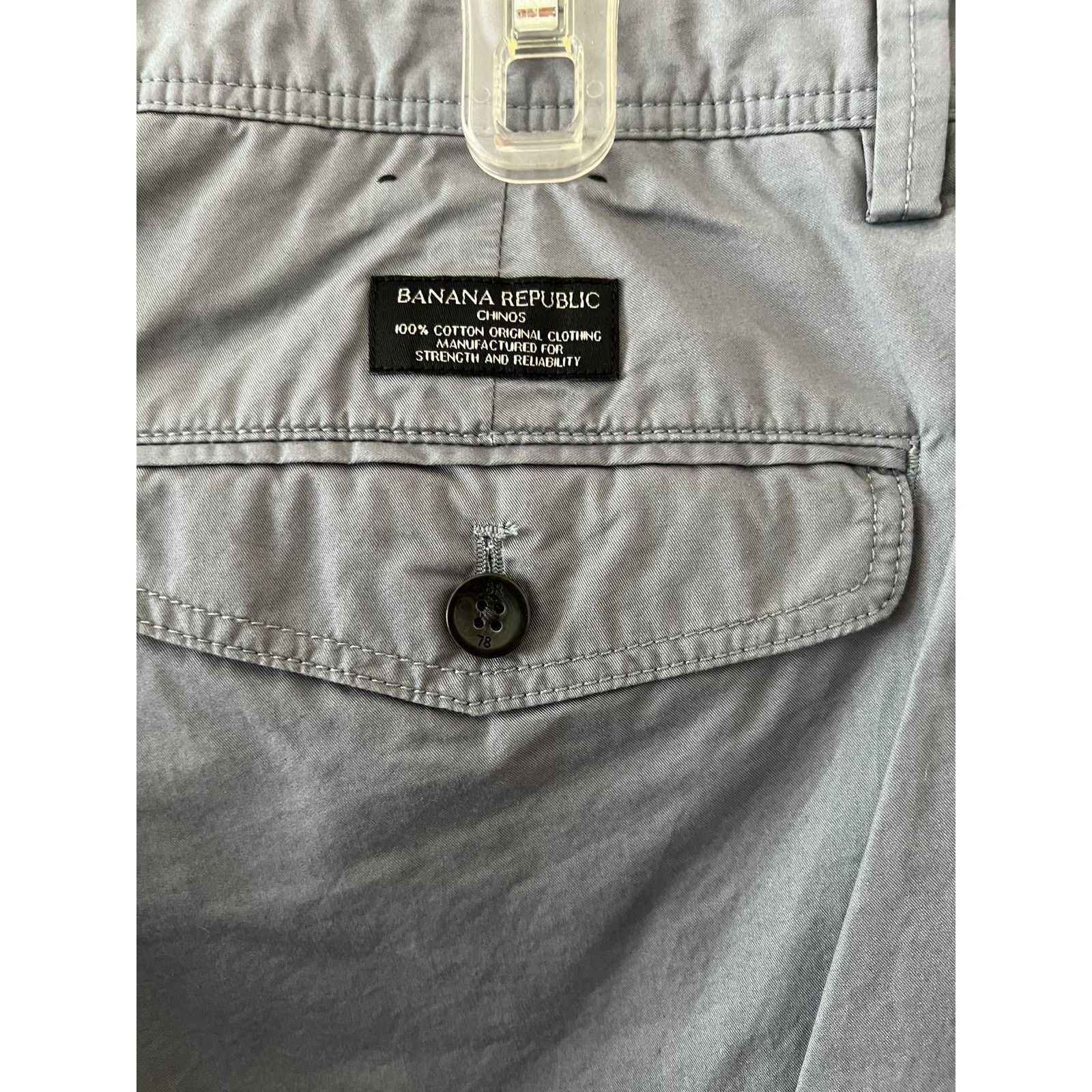 Banana Republic Men’s 38X32 Flat Front Aiden Chino Pants classic slim fit Size US 38 / EU 54 - 10 Thumbnail