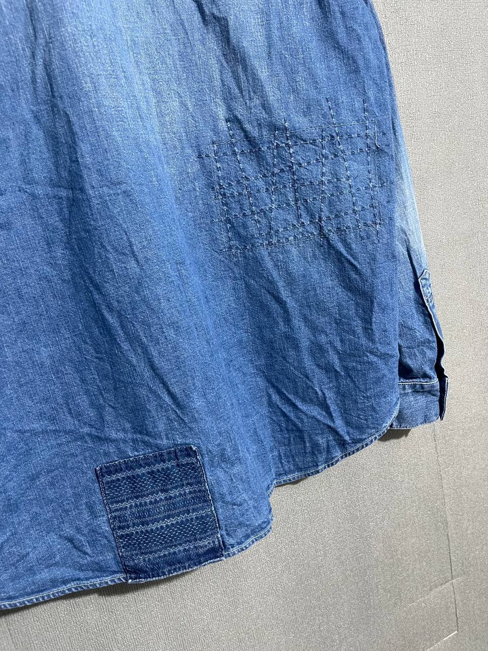 FDMTL FDMTL Denim Patchwork shirt Size US L / EU 52-54 / 3 - 5 Thumbnail