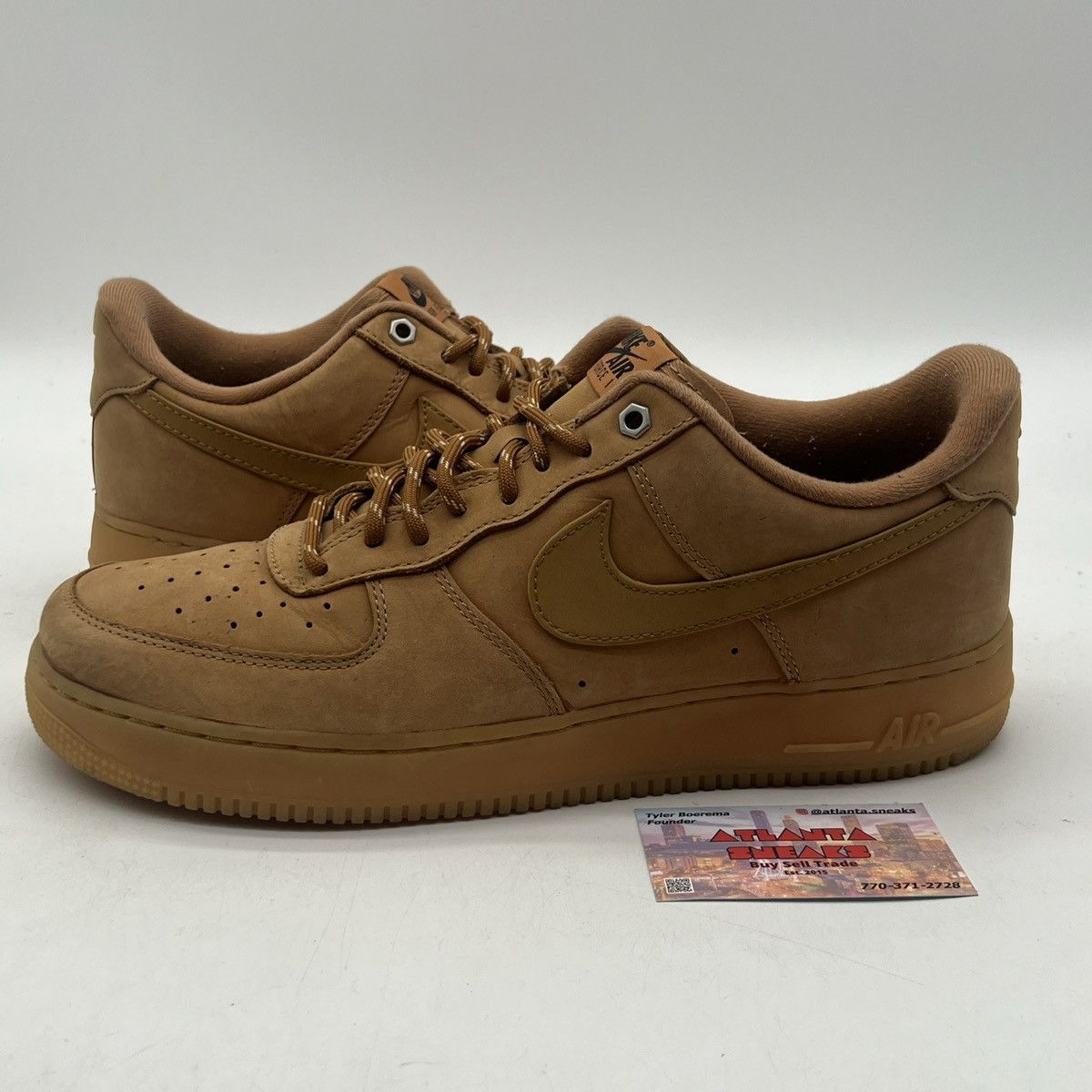 Nike Air Force 1 low flax Size US 13 / EU 46 - 1 Thumbnail