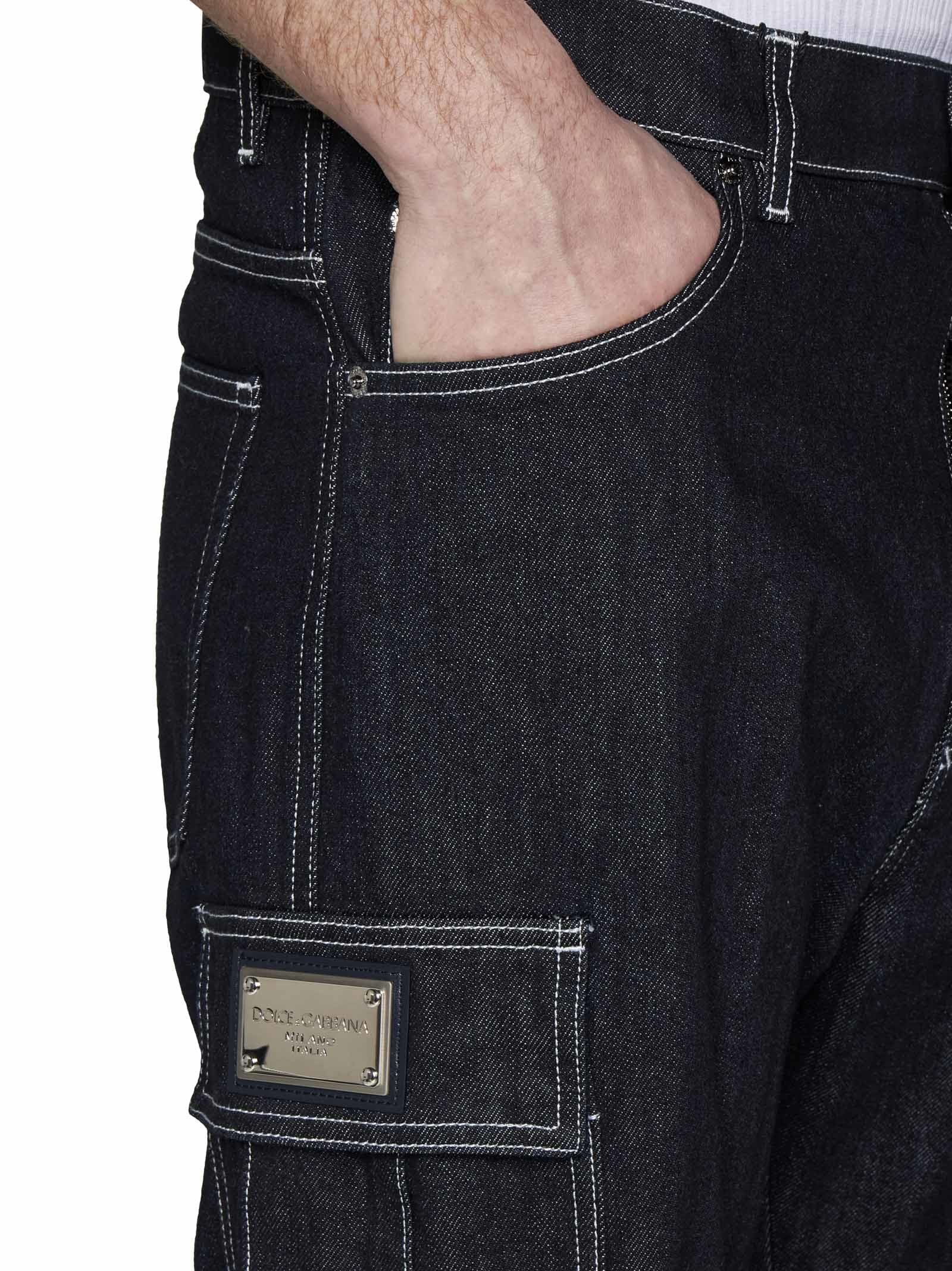 Dolce & Gabbana o1y0125 Logo Jeans in Blue Size US 30 / EU 46 - 4 Thumbnail