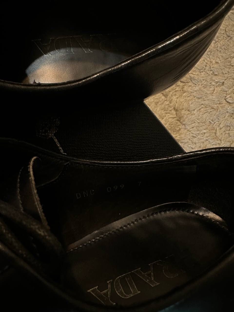 Prada Prada Black Calfskin Derby Size US 7 / EU 40 - 6 Thumbnail