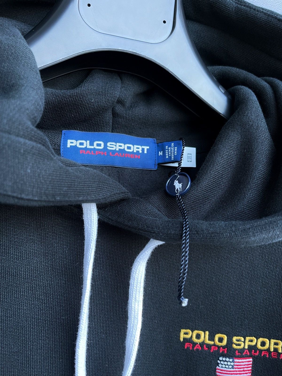 Polo Ralph Lauren × Ralph Lauren Sport × Vintage Polo Ralph Lauren Men's Classic Jacket Fleece Hoodie Black Size US M / EU 48-50 / 2 - 4 Thumbnail