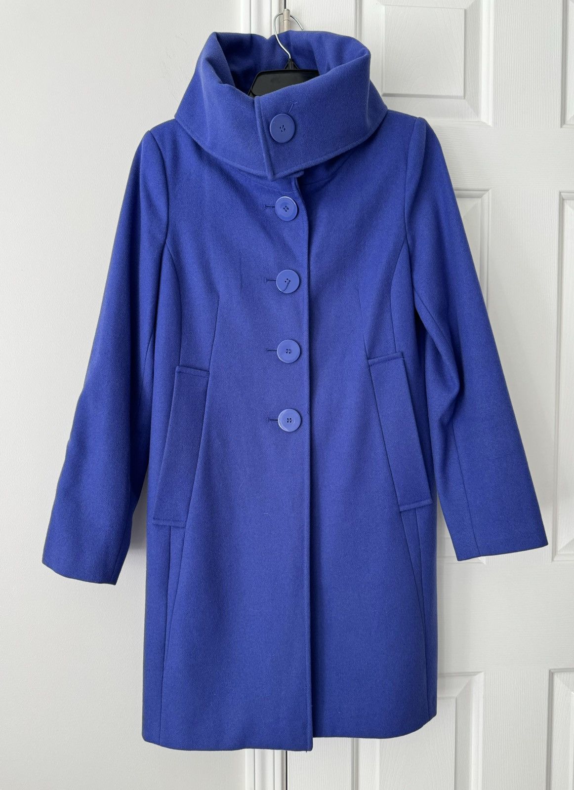 Other New York & Company Wool Blend Trench Style Coat, Size 6 Size M / US 6-8 / IT 42-44 - 1 Thumbnail