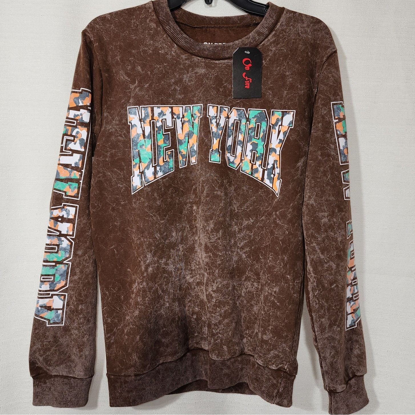 Other New York women's medium 100% cotton sweatshirt NWT on fire Size M / US 6-8 / IT 42-44 - 1 Thumbnail
