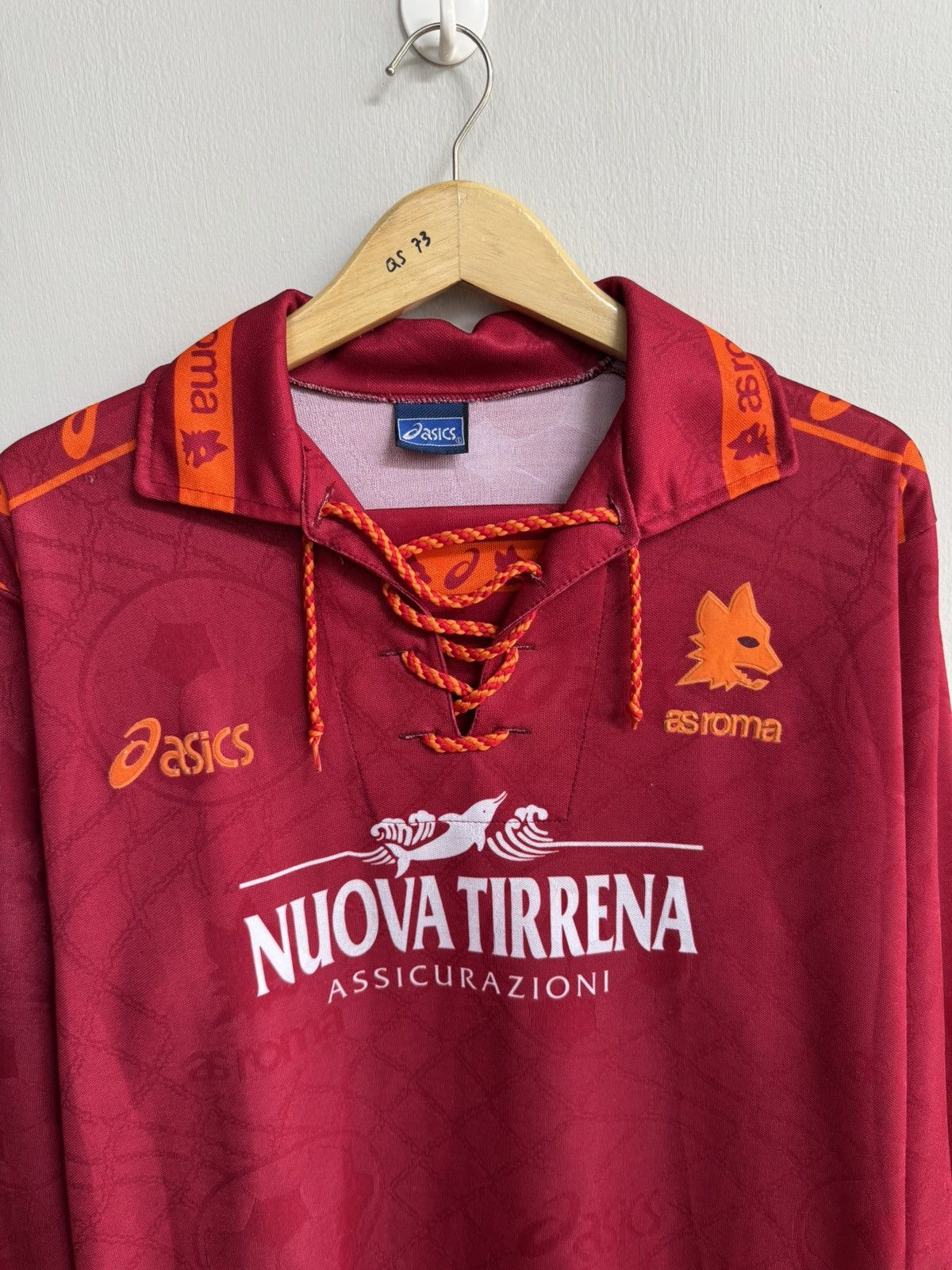 Asics AS ROMA HOME 1994 JERSEY LONGSLEEVE BY ASICS 🔥RARE🔥 Size US M / EU 48-50 / 2 - 2 Thumbnail