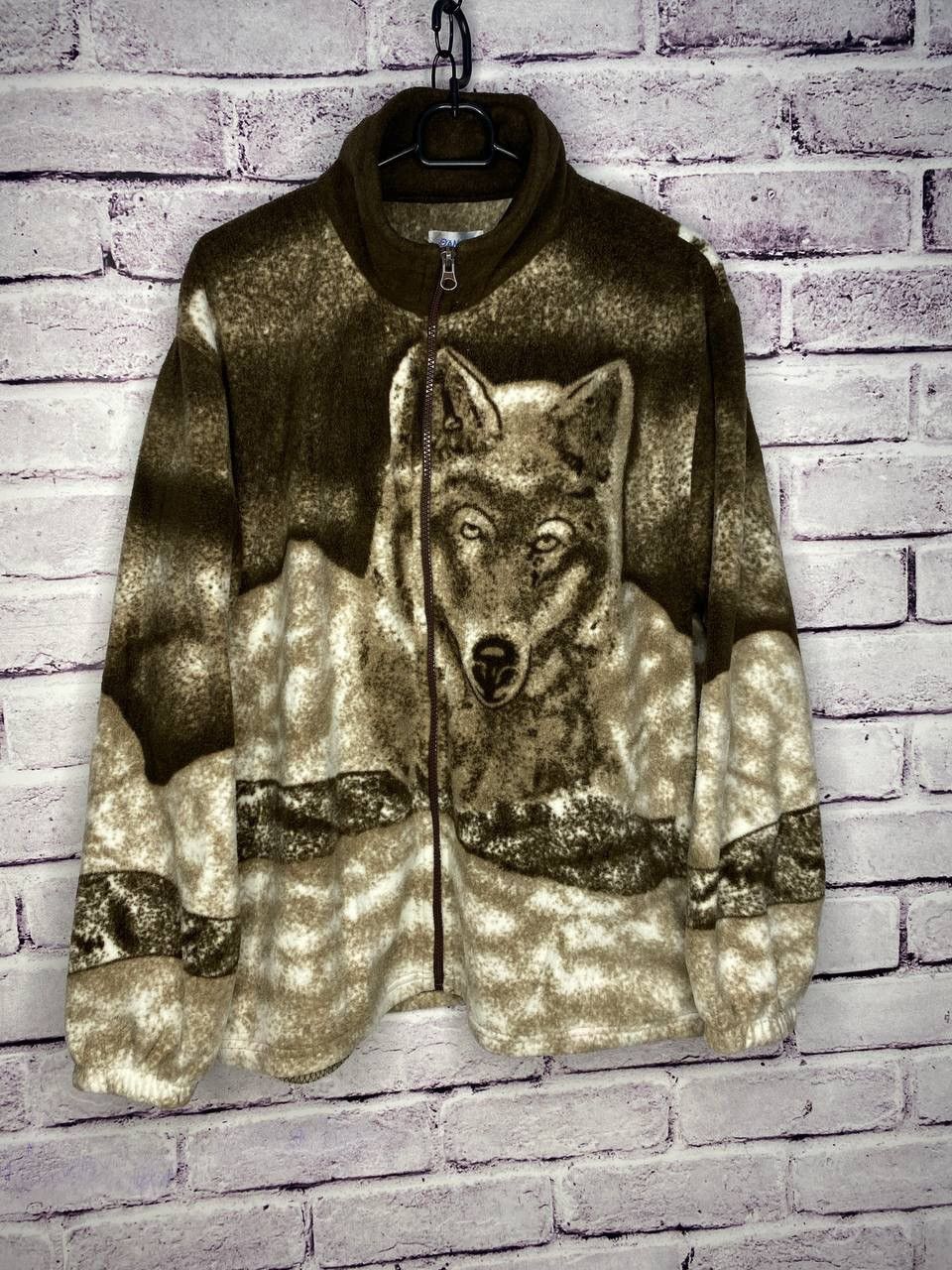 Other MENS Vintage wolves fleece hooded jacket size L Size US L / EU 52-54 / 3 - 1 Thumbnail