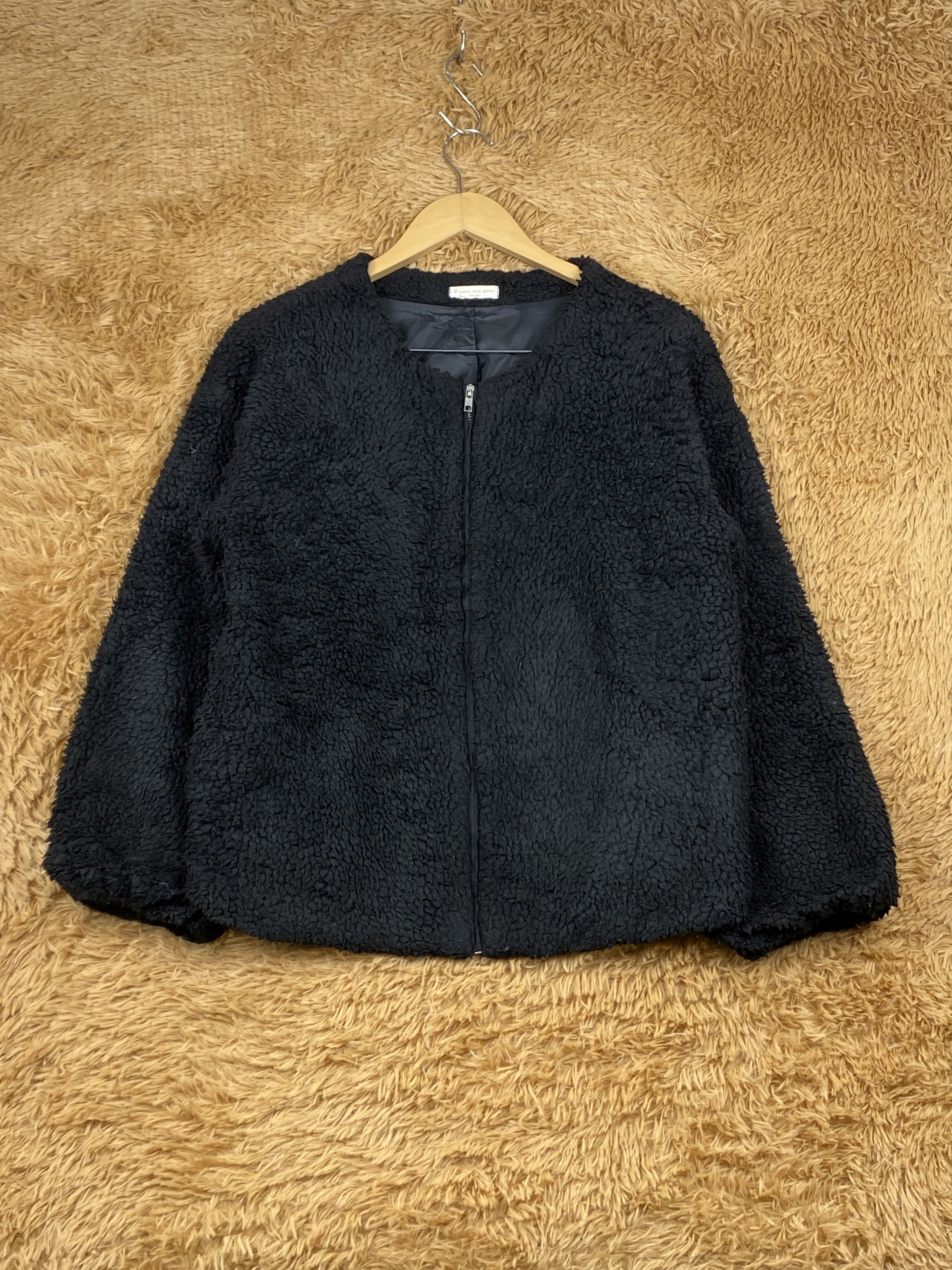 image of Vintage Sherpa Jacket in Black, Women's (Size Medium)
