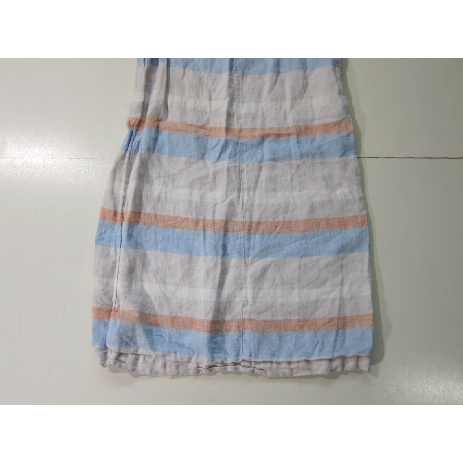 Cynthia Rowley Cynthia Rowley 100% Linen Blue Stripe Sleeveless Tunic Sheath Dress Women 6 Size M / US 6-8 / IT 42-44 - 7 Thumbnail