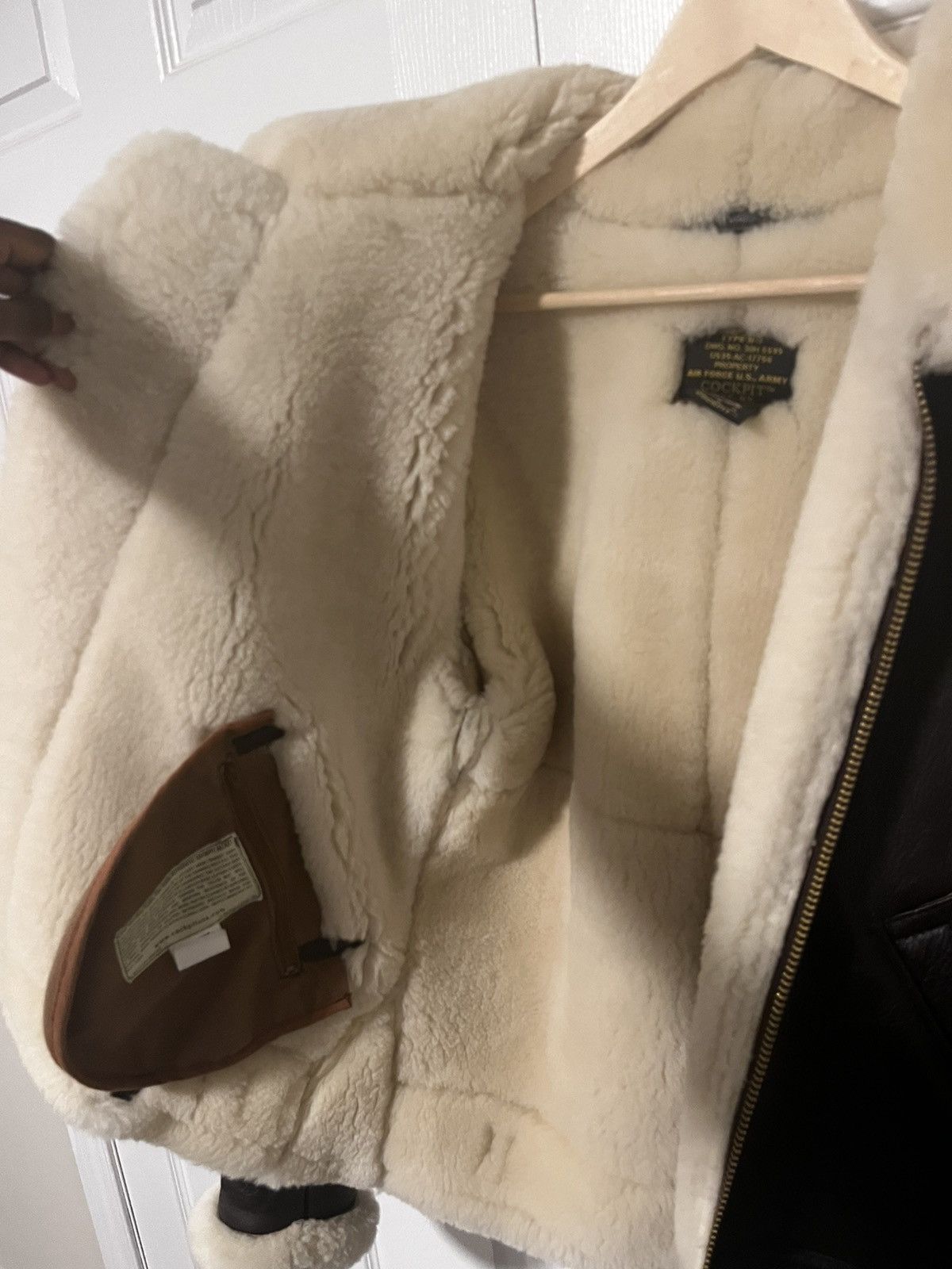 Cockpit USA B-3 Sheepskin Jacket Z2102M Size US XXS / EU 40 - 3 Thumbnail