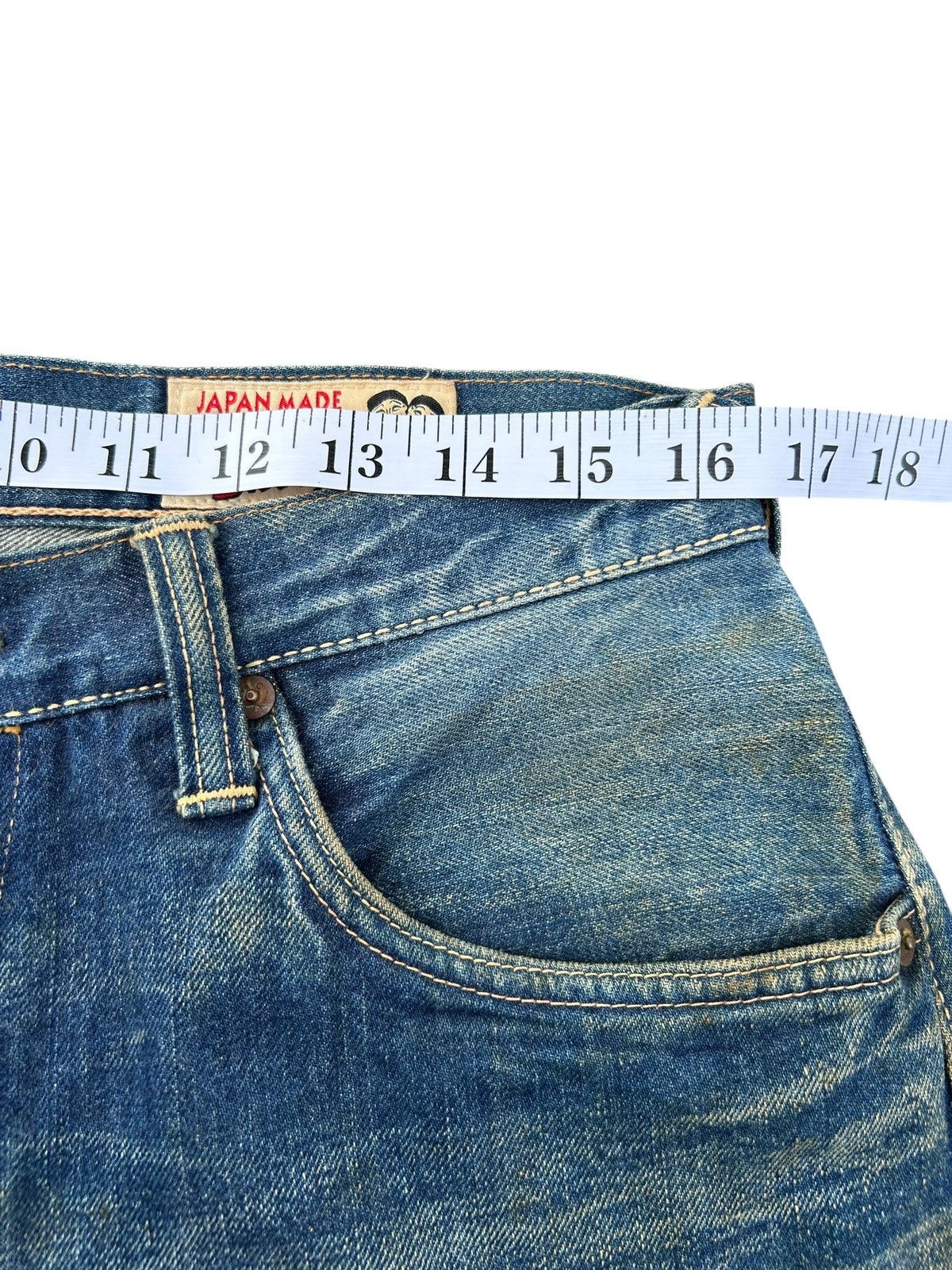 Evisu VINTAGE EVISU DAICOCK SELVEDGE MADE IN JAPAN DENIM JEANS Size US 33 - 18 Thumbnail