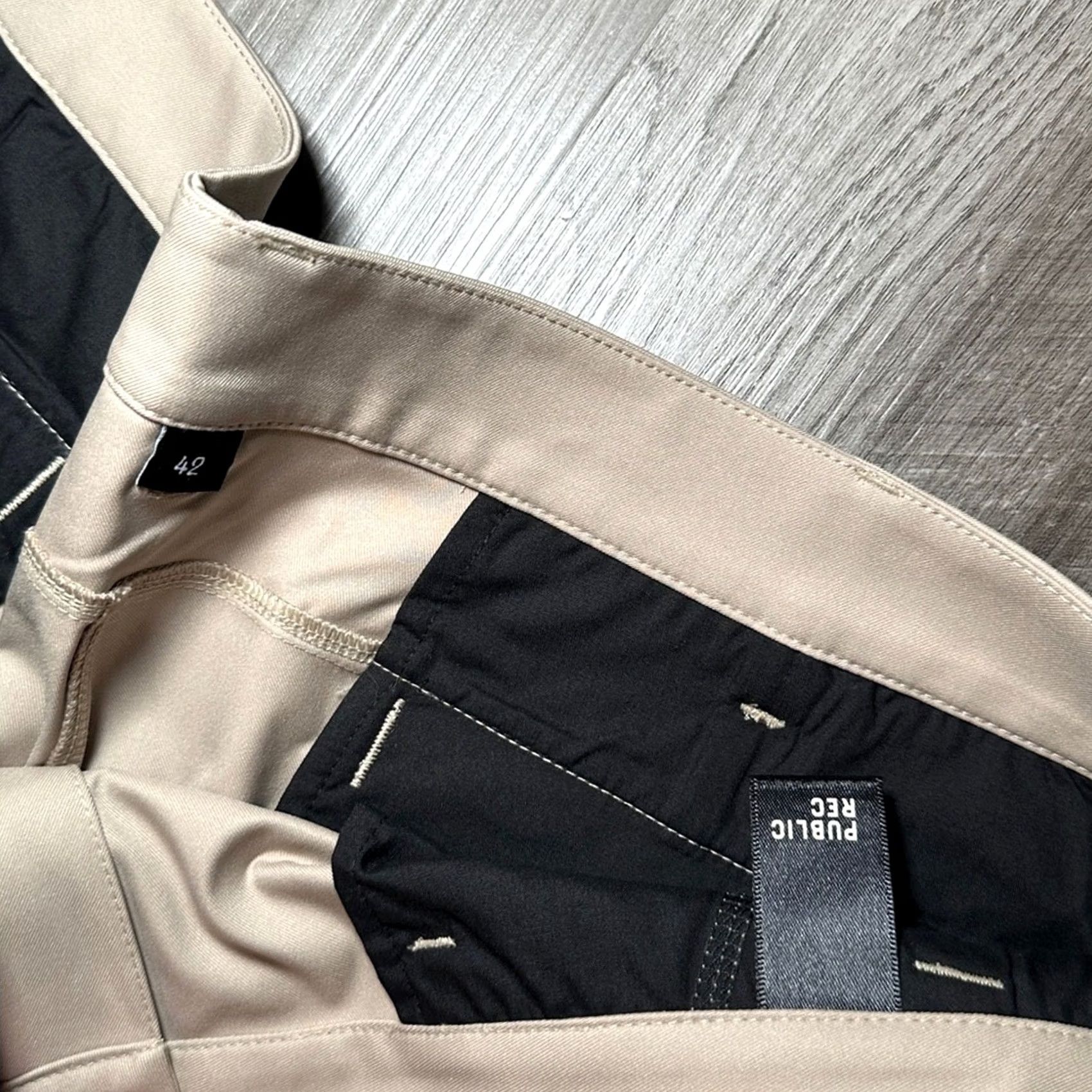 Vintage Public Rec Sand Dealmaker Performance Shorts - 42 Men Chino Regular Polyester 8in Inseam Tan NWT Size US 42 / EU 58 - 6 Thumbnail