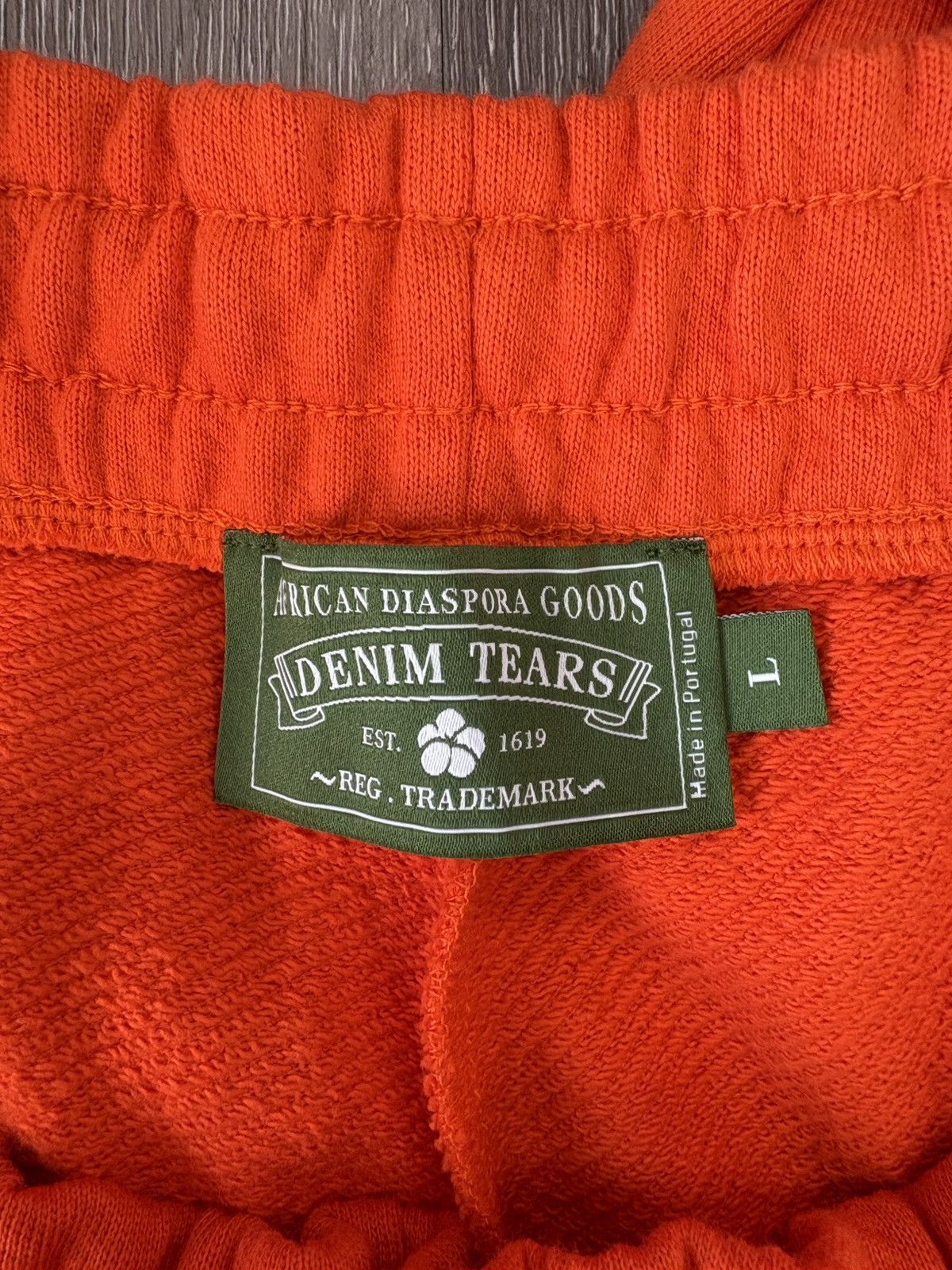 DENIM TEARS Denim Tear “The Cotten Wreath” Sweatpants (ORANGE) Size US 34 / EU 50 - 3 Thumbnail