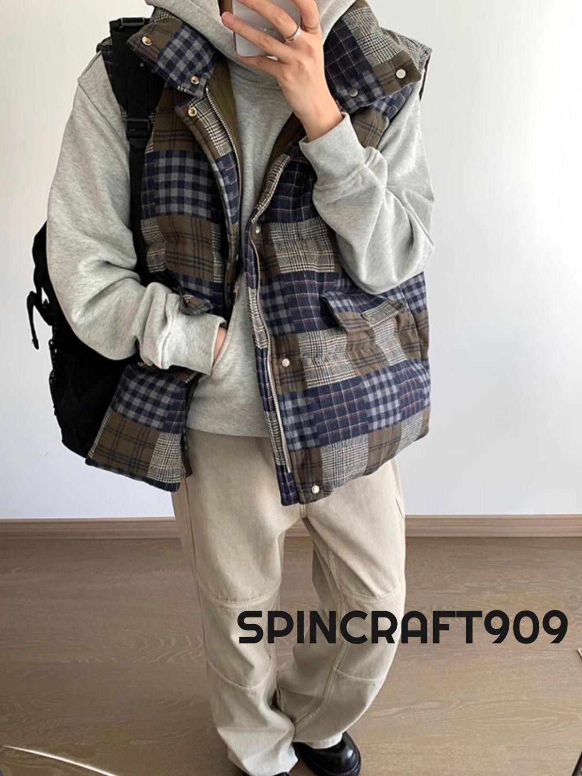 Japanese Brand Plaid Full Zip Vest Size US M / EU 48-50 / 2 - 5 Thumbnail