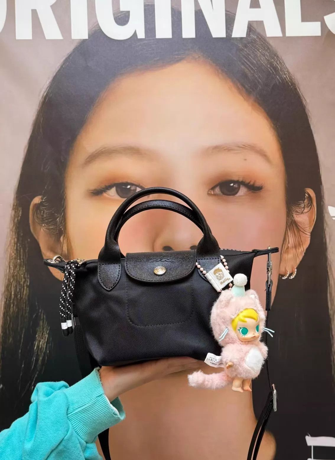 Louis Vuitton Longchamp Energy Black Mini Dumpling Bag 16x14x10 New AH322 Size ONE SIZE - 4 Thumbnail