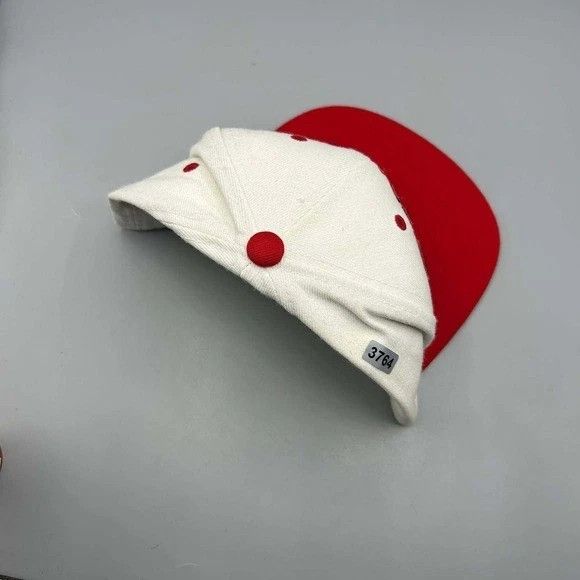 Mitchell & Ness Chicago Bulls Hat Men White Red The NBA Finals Snap Back Cap Size ONE SIZE - 8 Thumbnail