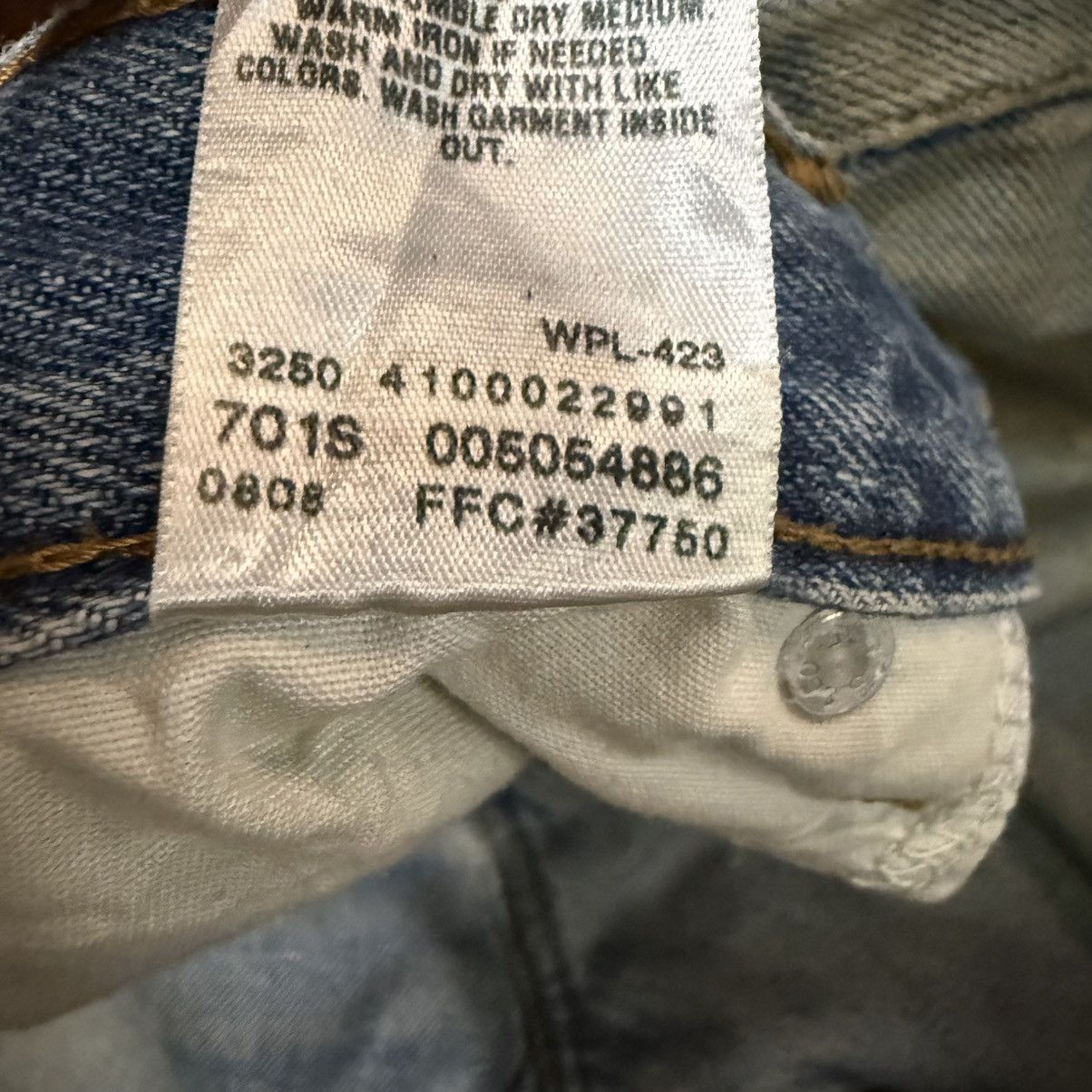 Levi's Vintage Levis 505 Regular Fit Distressed Denim W34 Size US 34 / EU 50 - 14 Thumbnail
