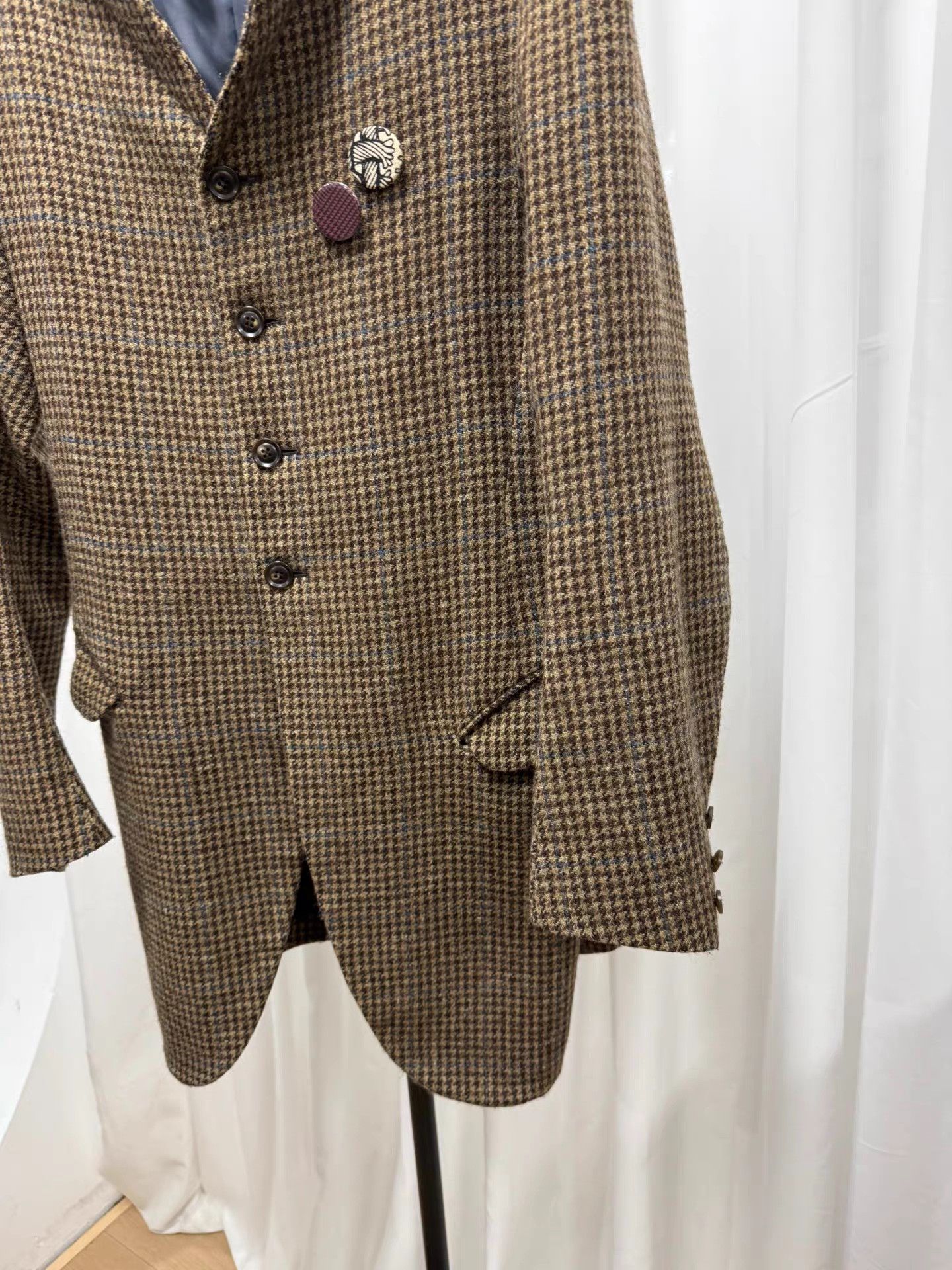 Christopher Nemeth nemeth Houndstooth Wool Slim Fit Jacket K20 Size US S / EU 44-46 / 1 - 3 Thumbnail