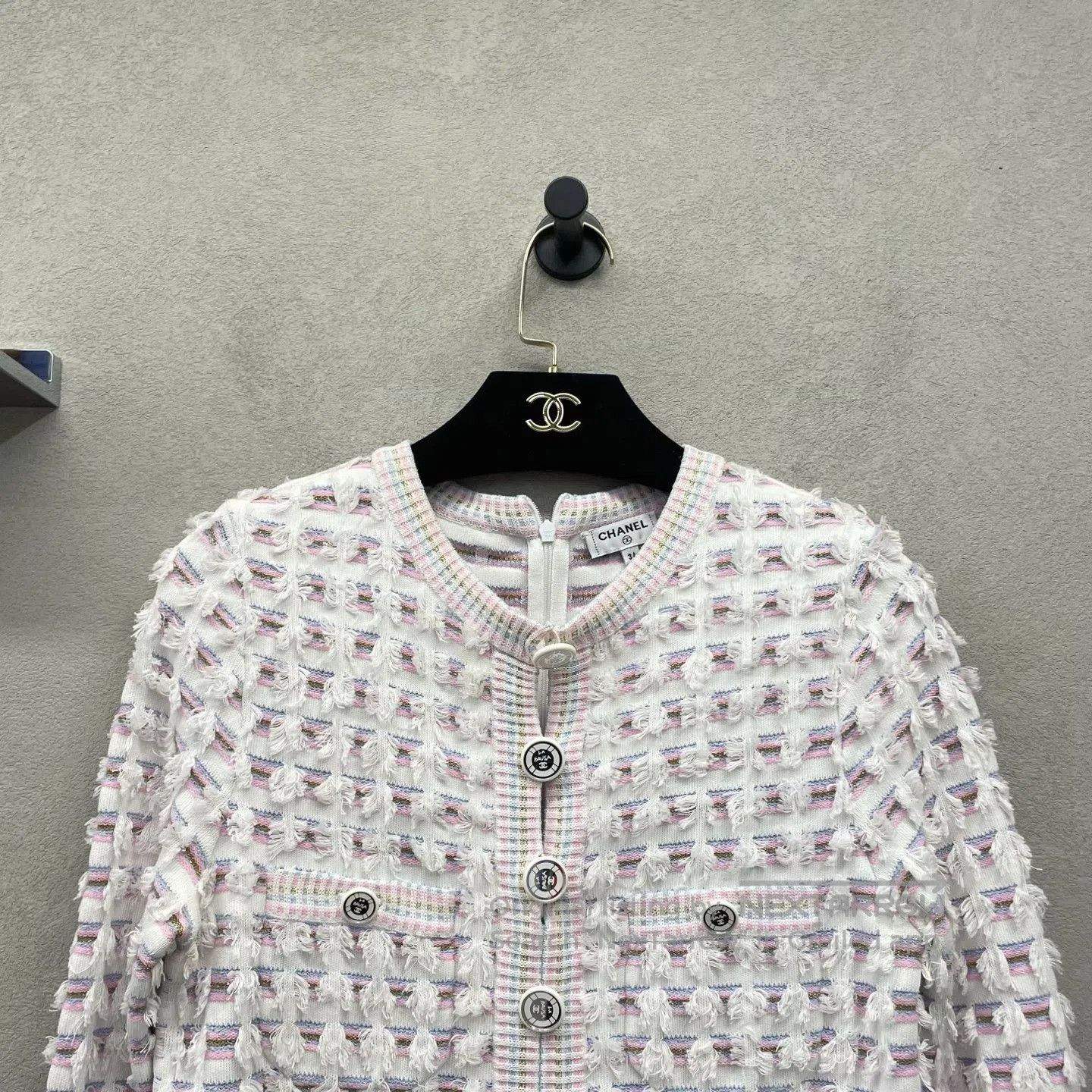 Chanel Chanel Pink White Slim Dress. Size XXS / US 00 / IT 34 - 4 Thumbnail