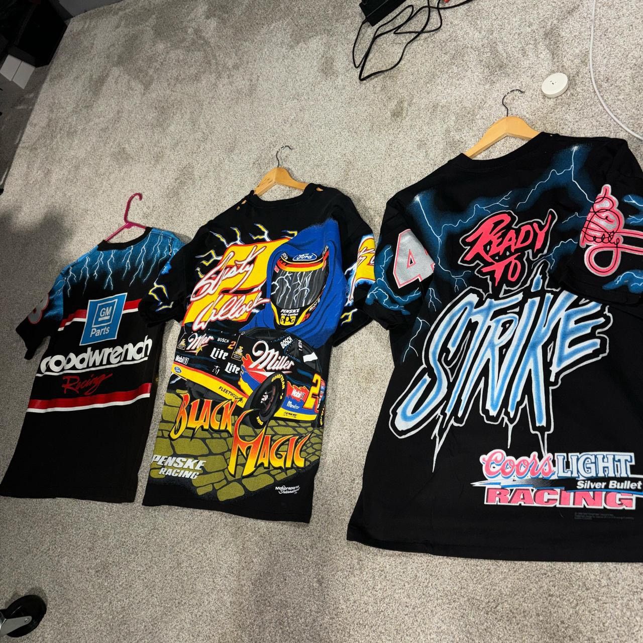 Vintage Vintage 90’s Lightning thunder Nascar dry rot tee bundle Size US L / EU 52-54 / 3 - 3 Thumbnail