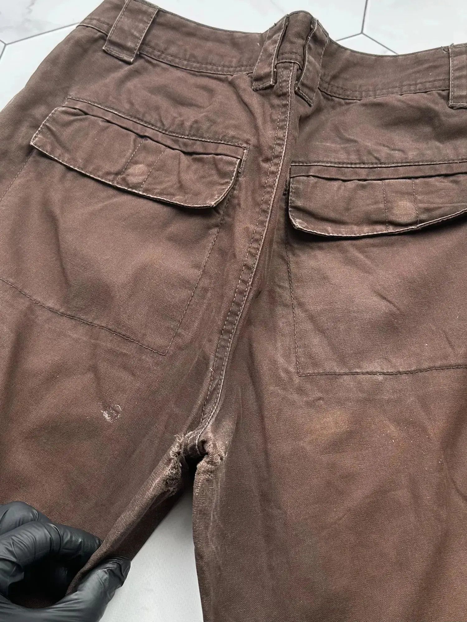 Japanese Brand Vintage Cargo Sun Faded Wide Pants (B458)E2 Size US 30 / EU 46 - 12 Thumbnail