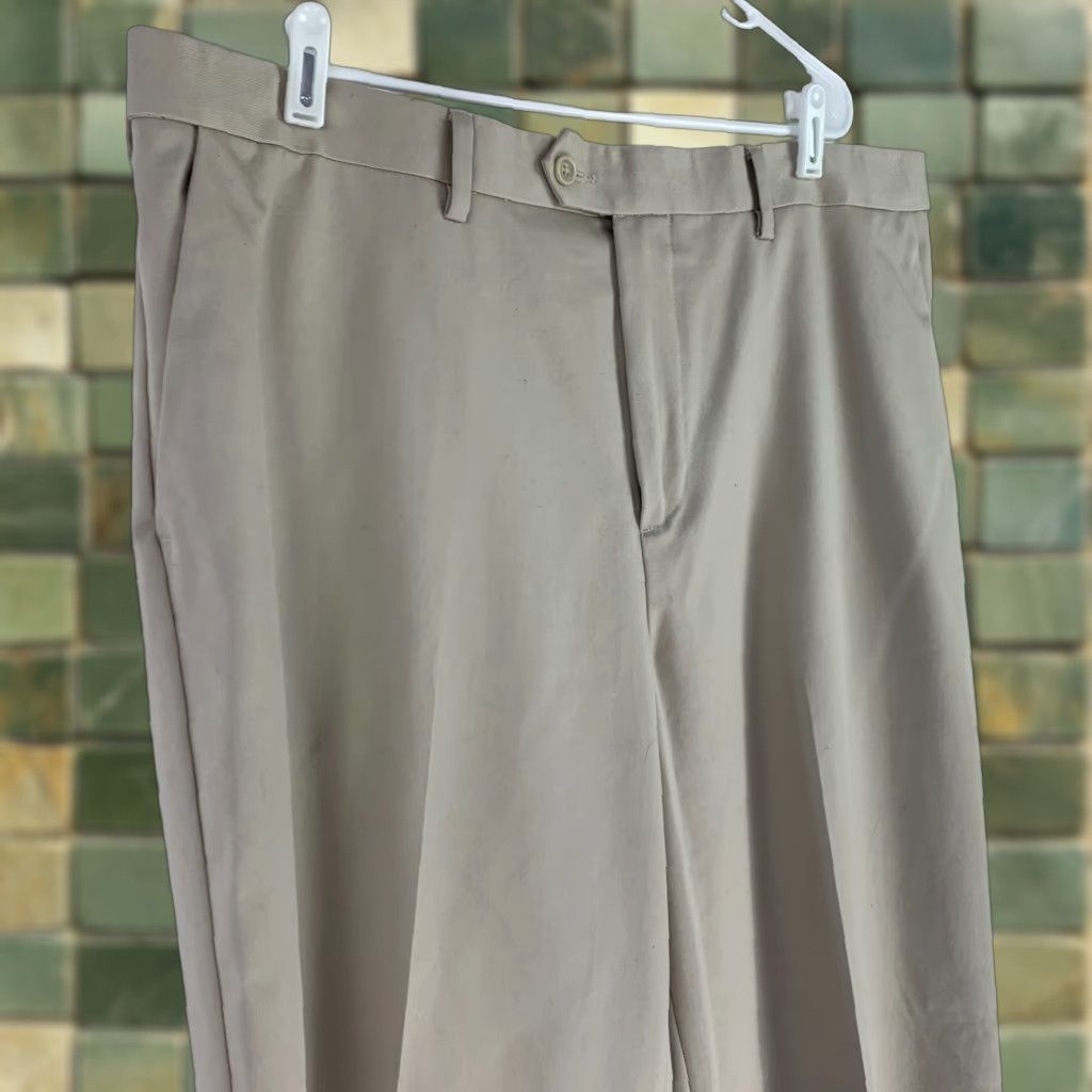 Croft & Barrow Croft & Barrow Khaki Pants Mens 42 x 32 Big & Tall Flat Front 100% Cotton Jeans Style Size US 42 / EU 58 - 1 Thumbnail