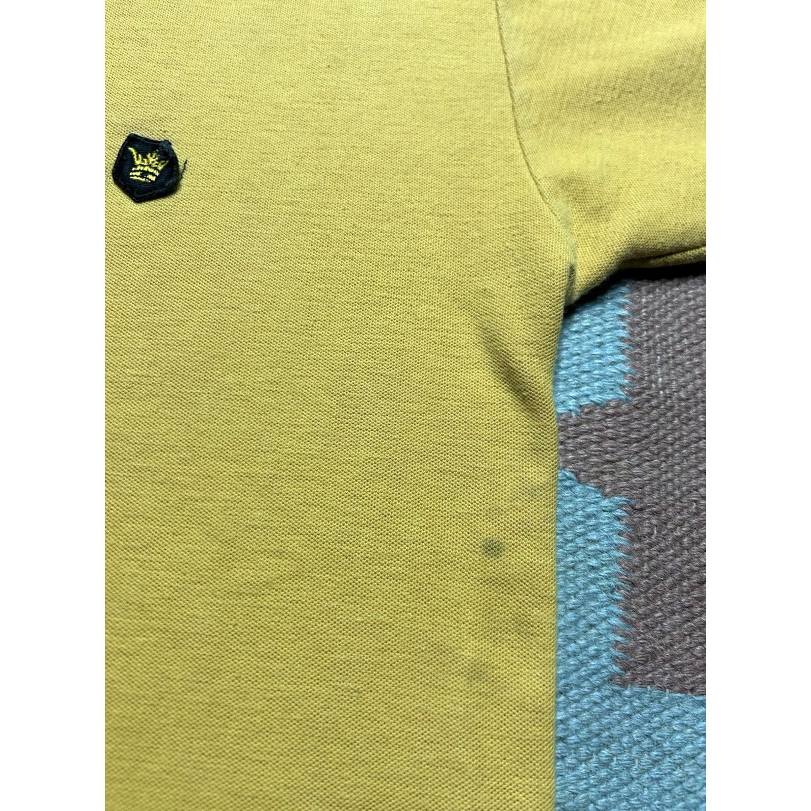 Vintage VINTAGE 50s 60s Polo Shirt Golf Black Yellow Cotton Knit Medium Men Short Sleeve Shirt Size US M / EU 48-50 / 2 - 2 Thumbnail