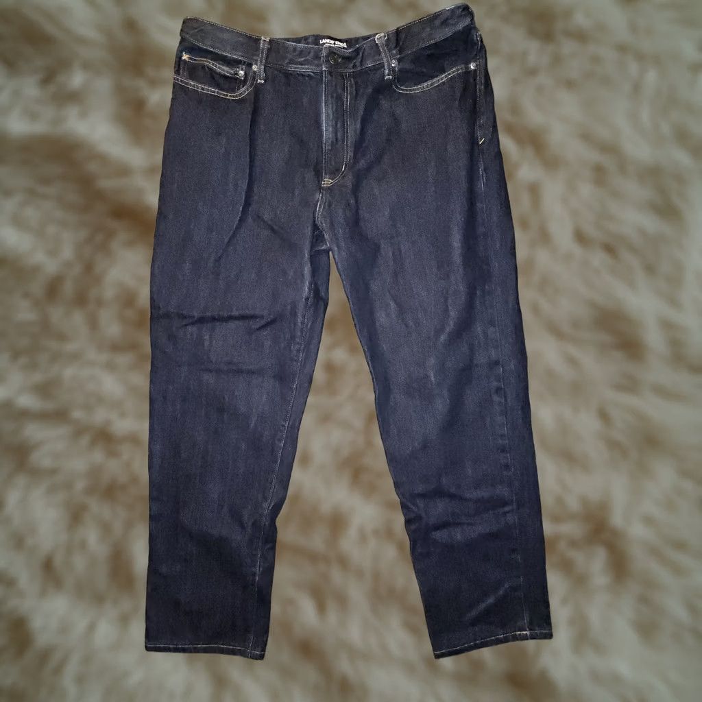 Lands' End Land'S End Square Rigger Jeans Mens 40 Dark Wash Blue Mid Rise Adjustable Waist Denim Size US 40 / EU 56 - 1 Thumbnail