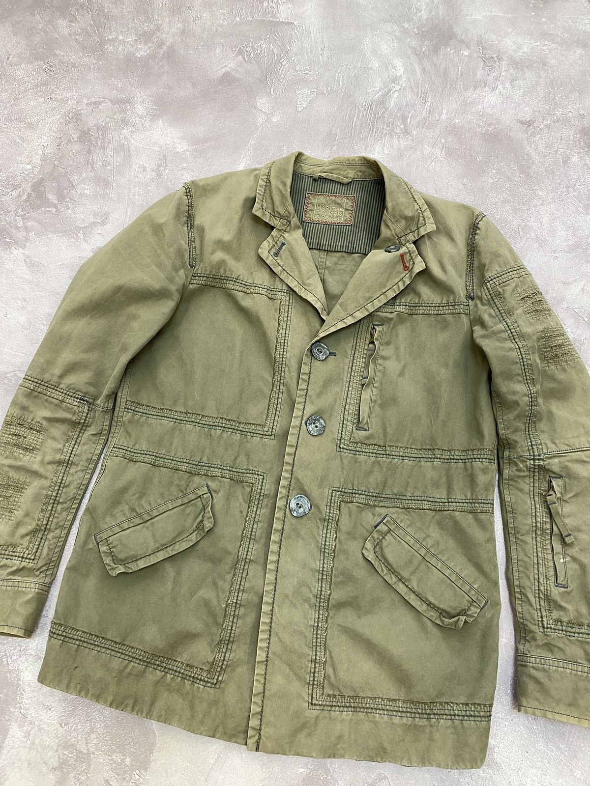 Marithe + Francois Girbaud Vintage Marithe Francois Girbaud Military Avantarde Jacket Size US M / EU 48-50 / 2 - 2 Thumbnail
