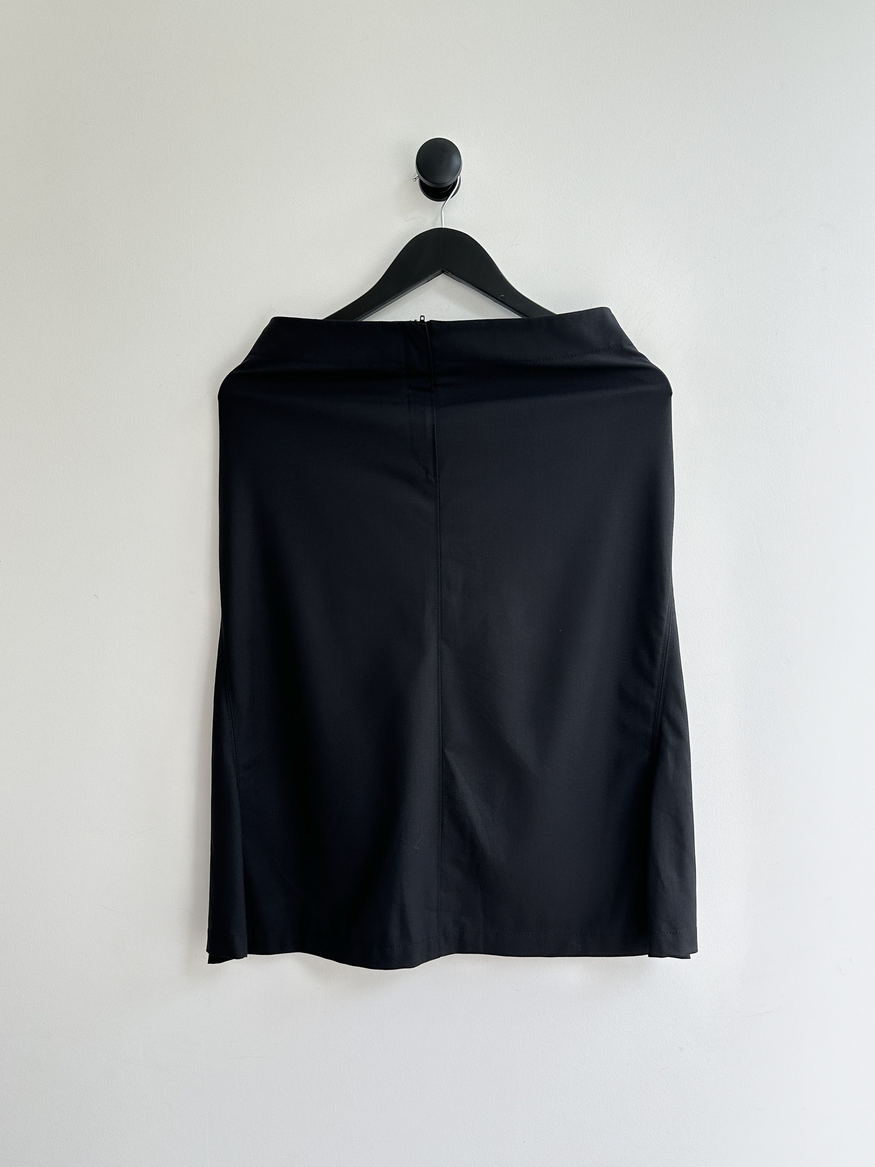 Jil Sander Jil Sander Midi Black Skirt Size 27" / US 4 / IT 40 - 2 Thumbnail