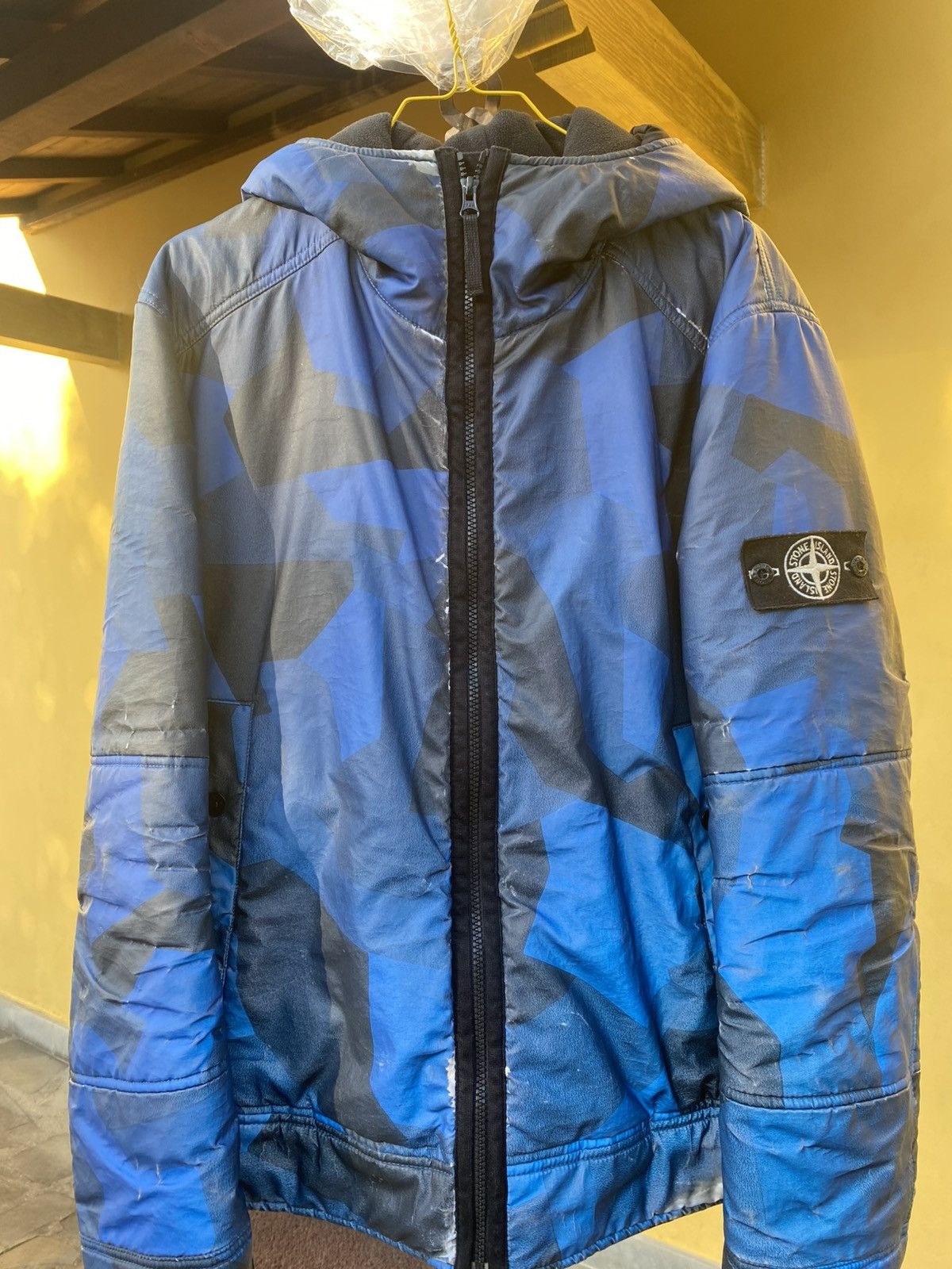 Stone Island Stone Island Reflective Camouflage Tg L Blu Giacchetto Size US L / EU 52-54 / 3 - 3 Thumbnail