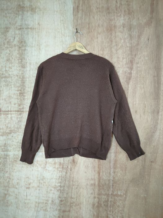 Japanese Brand Cat brown cardigan knitwear streetwear #46-477DLAL Size M / US 6-8 / IT 42-44 - 2 Thumbnail