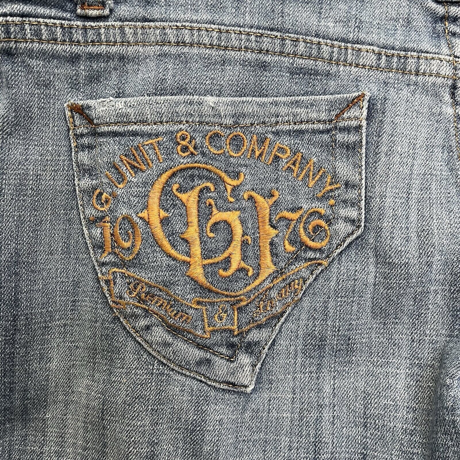 Vintage G-Unit | Vintage Flare Embroidered Pocket Jeans Size 13 Size 32" / US 10 / IT 46 - 6 Thumbnail