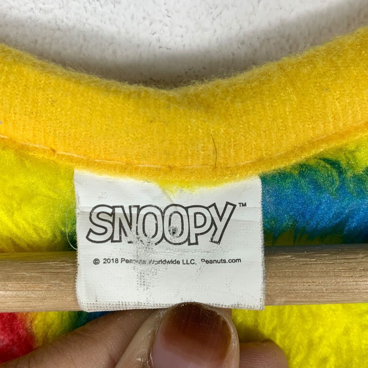 Peanuts PEANUTS SNOOPY Cartoon Big Logo Fleece Vest Jacket Sleeveles Size US L / EU 52-54 / 3 - 4 Thumbnail