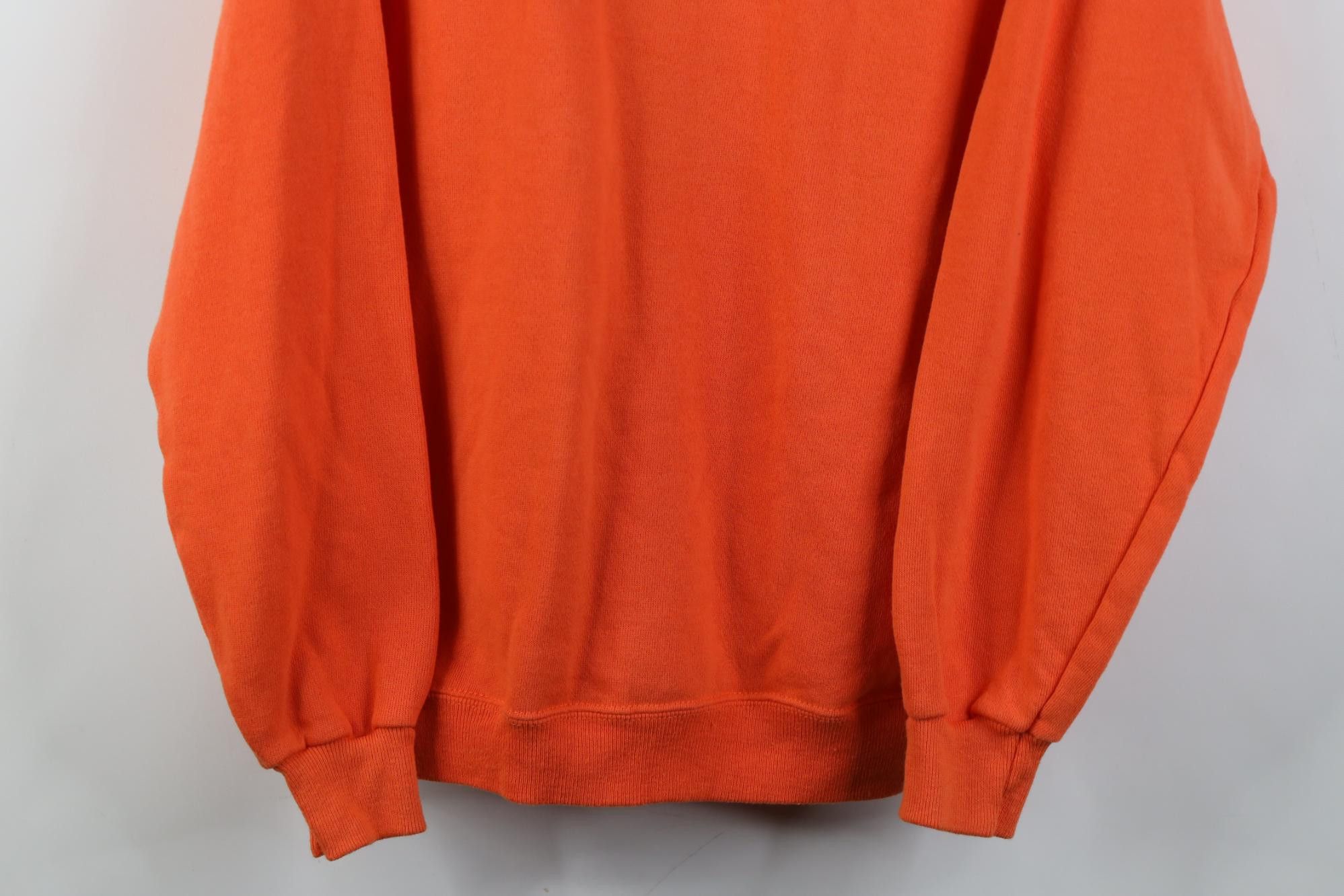 Vintage Vintage 90s Streetwear Raglan Crewneck Sweatshirt Orange USA Size XL / US 12-14 / IT 48-50 - 3 Thumbnail