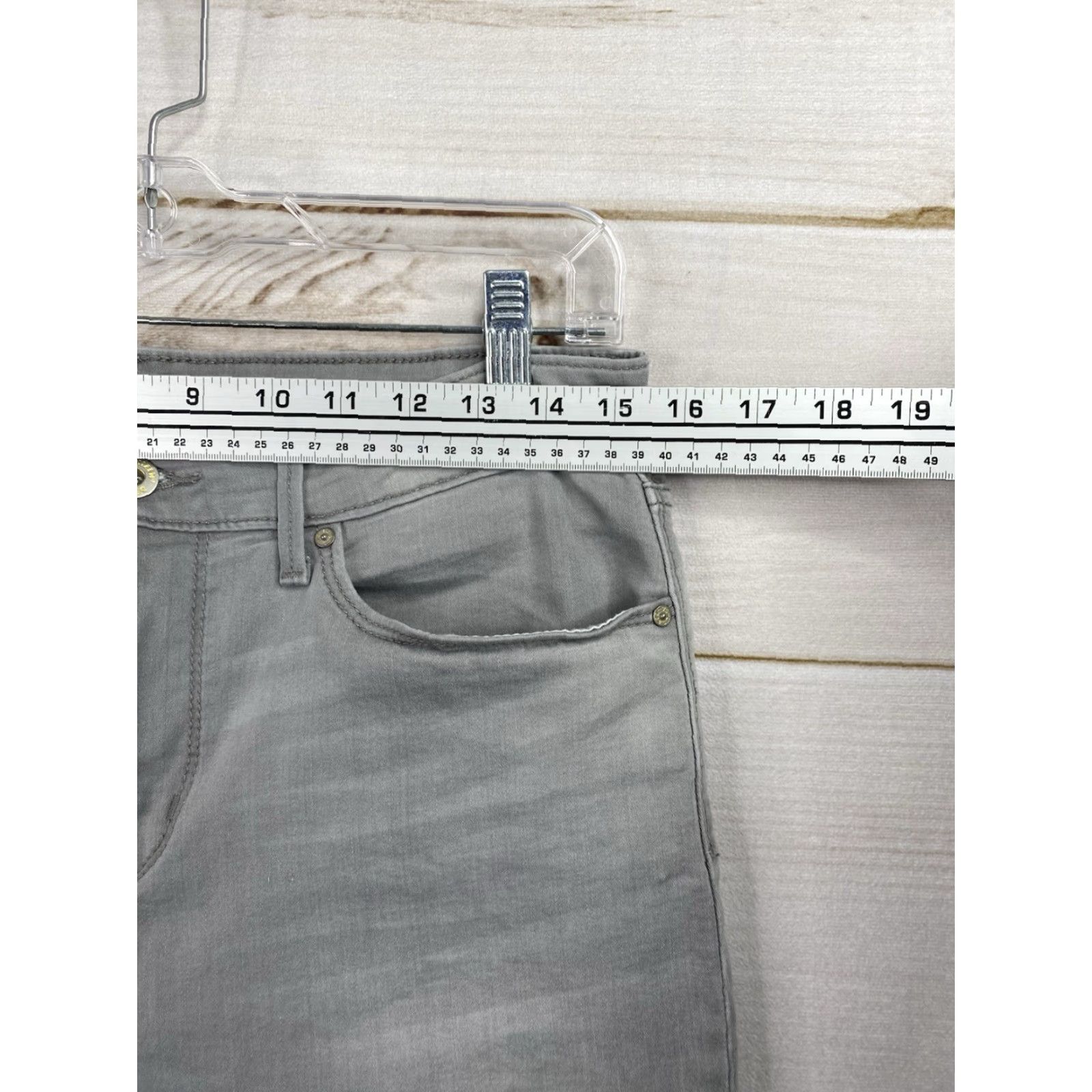 Denizen DENIZEN Levi's Jeans Skinny High Rise Sz 10 W30 Gray Stretch Denim - 5-Pocket Slim City Womens Jeans Set Size 32" / US 10 / IT 46 - 4 Thumbnail